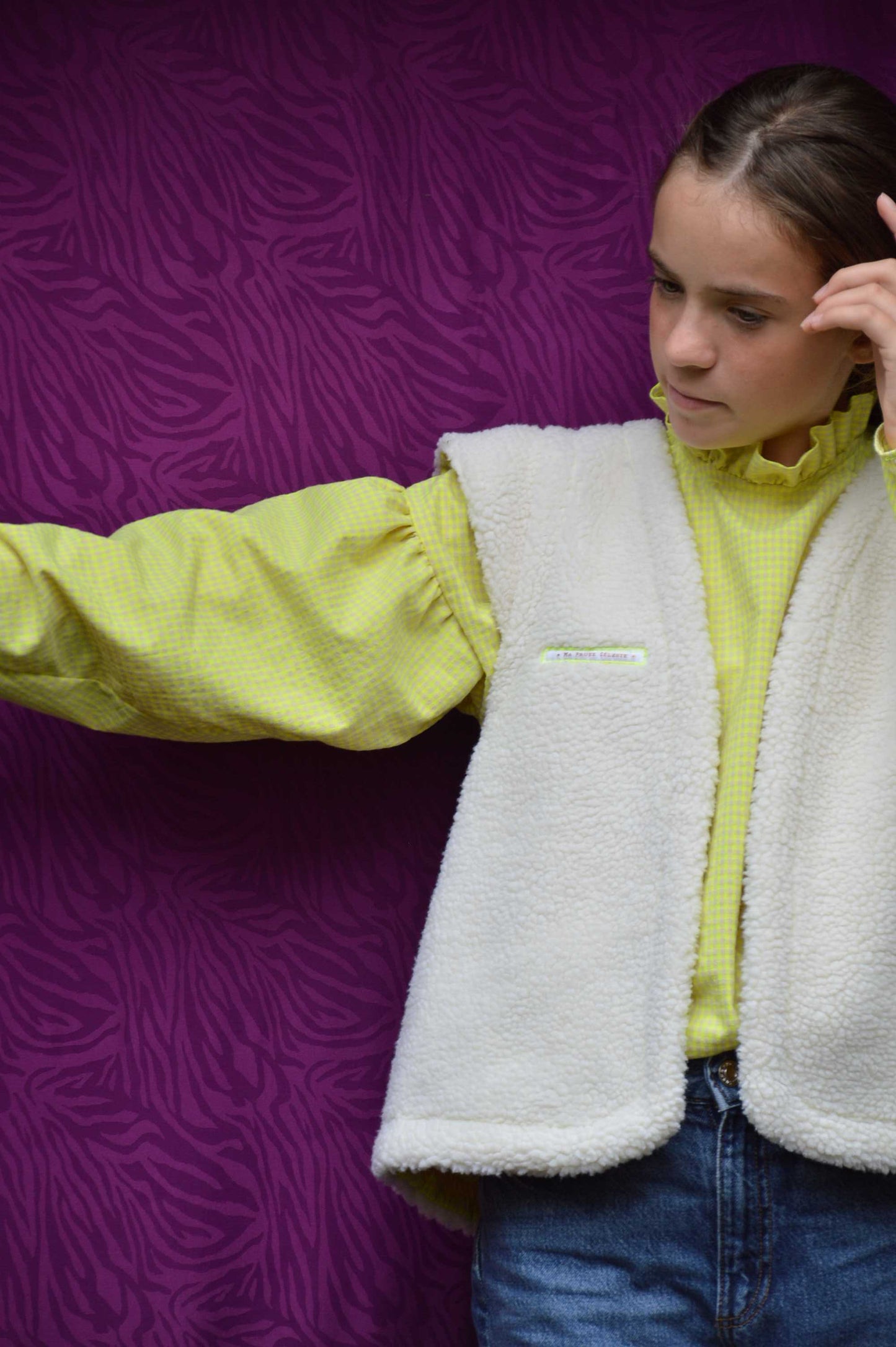 Blouse "VIBRANT AUTOMNE" à Col Victorien Femme