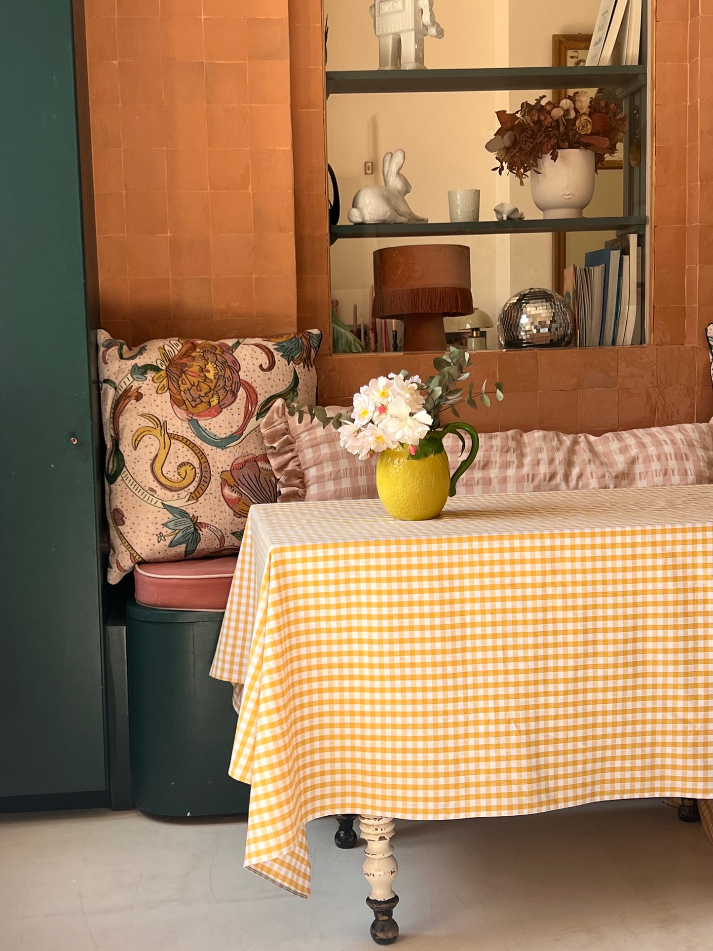 Nappe vichy Moutarde