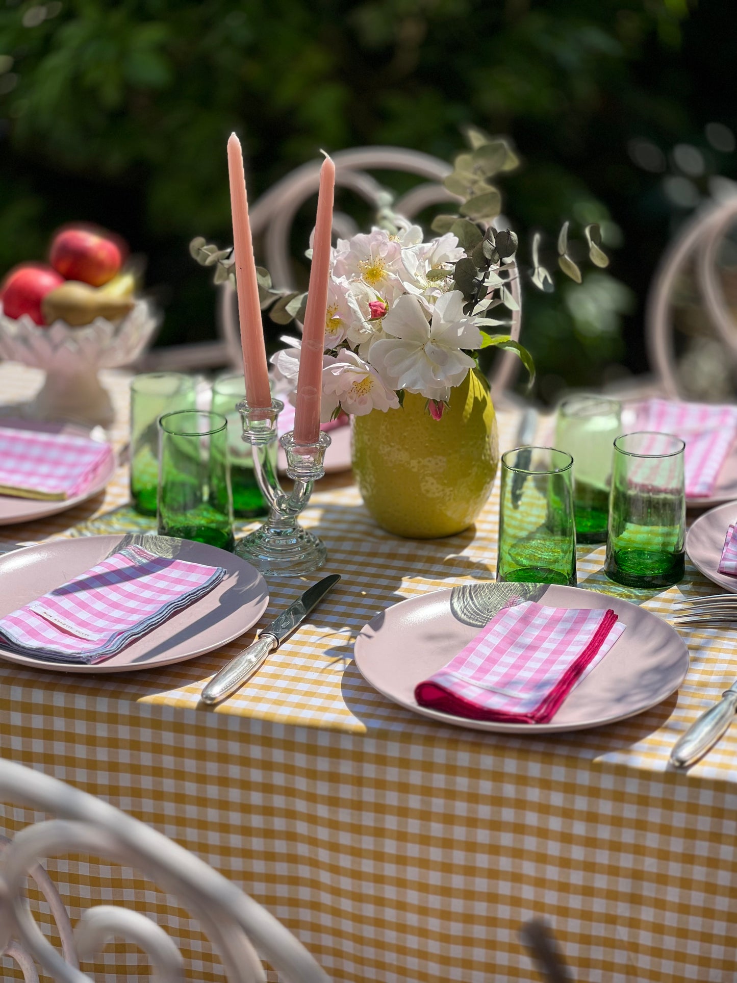 Nappe vichy Moutarde