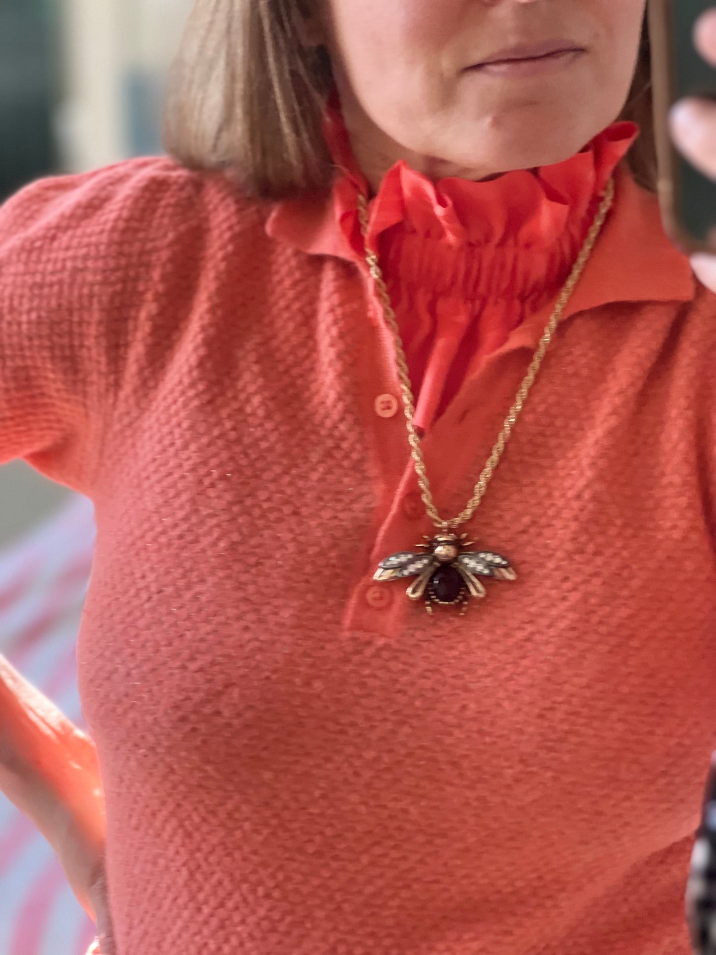 Col Jacquard Corail