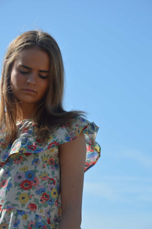 Robe Coquelicot à volant Femme