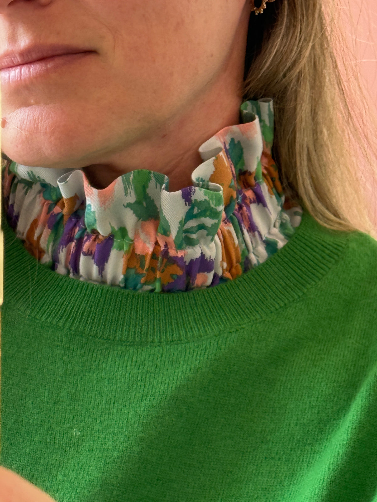 Le Col Amovible Fleuri ultra-fluide– Ma Prune Céleste