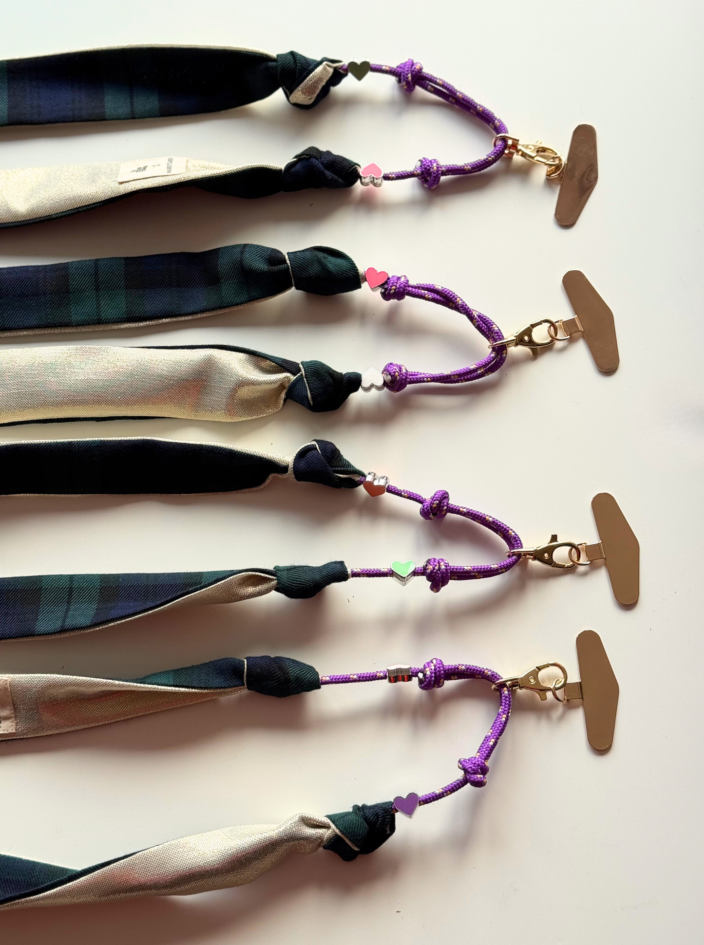 Attache portable Marie Starek & Ma Prune Céleste Tartan Vert et Marine