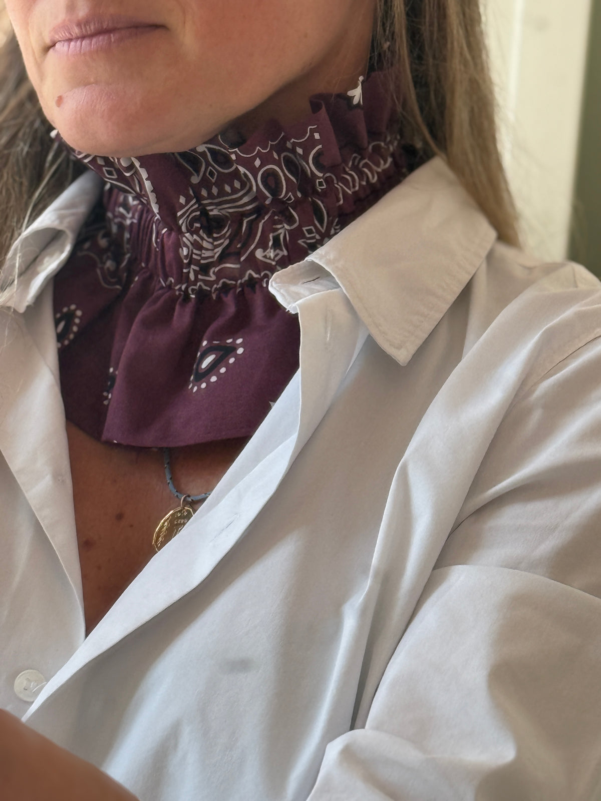 Col bandana Aubergine