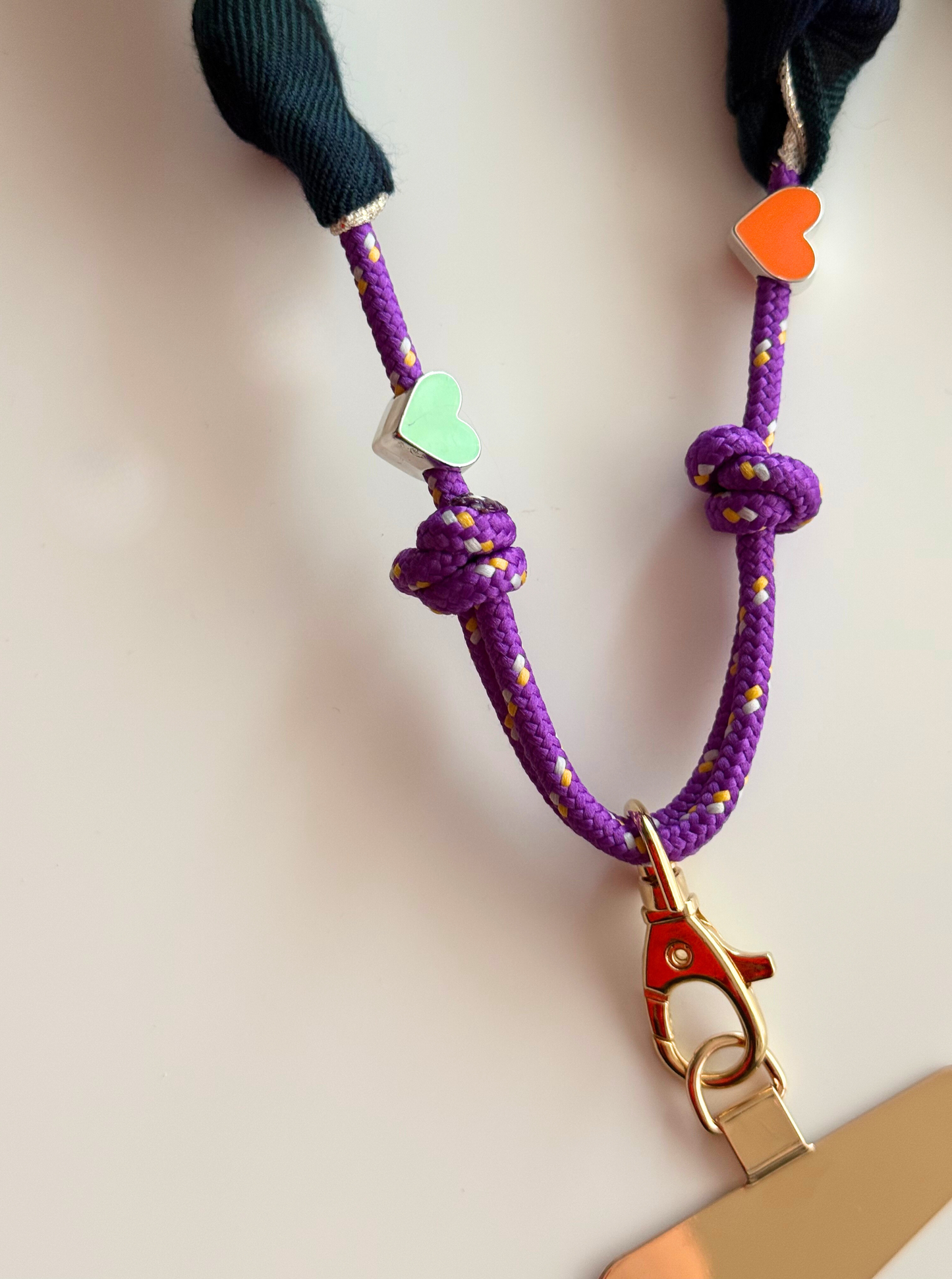 Attache portable Marie Starek & Ma Prune Céleste Tartan Vert et Marine