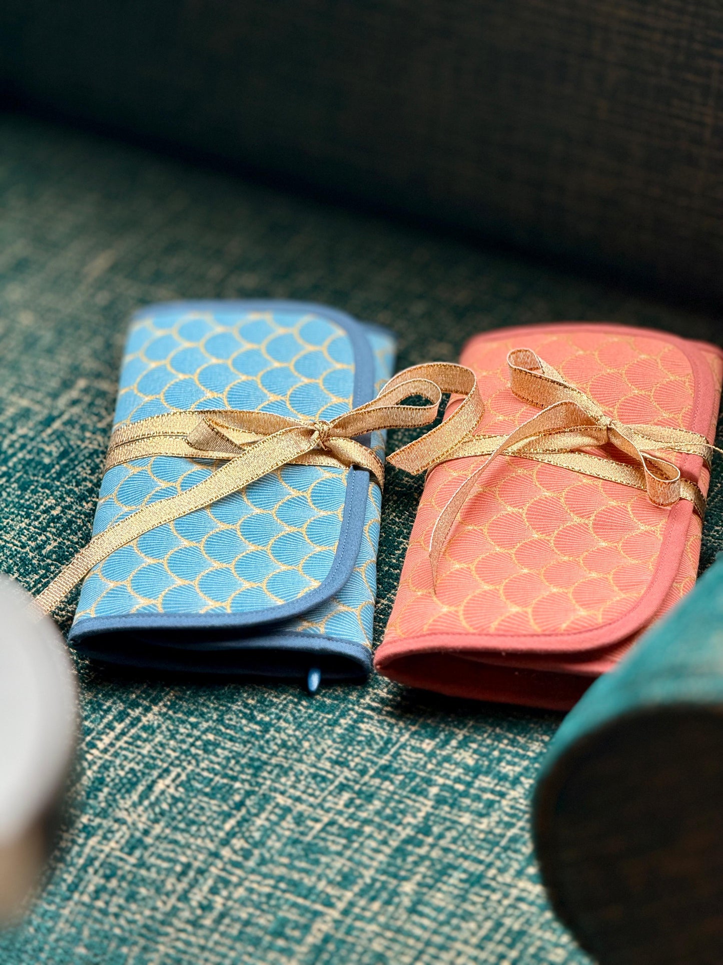 Pochette à bijoux Camille de Soos X Ma Prune Céleste Terracotta