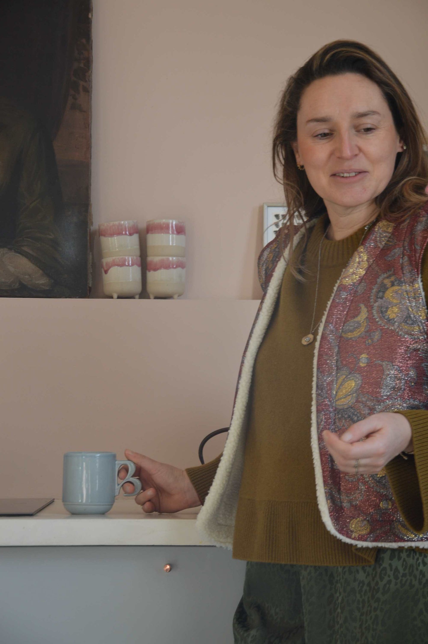 Gilet Glitter Bordeaux