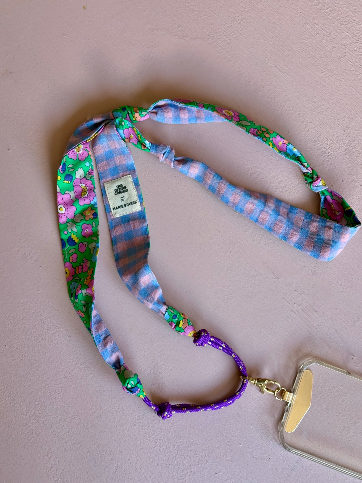 Attache portable Marie Starek & Ma Prune Céleste Liberty Betsy vert