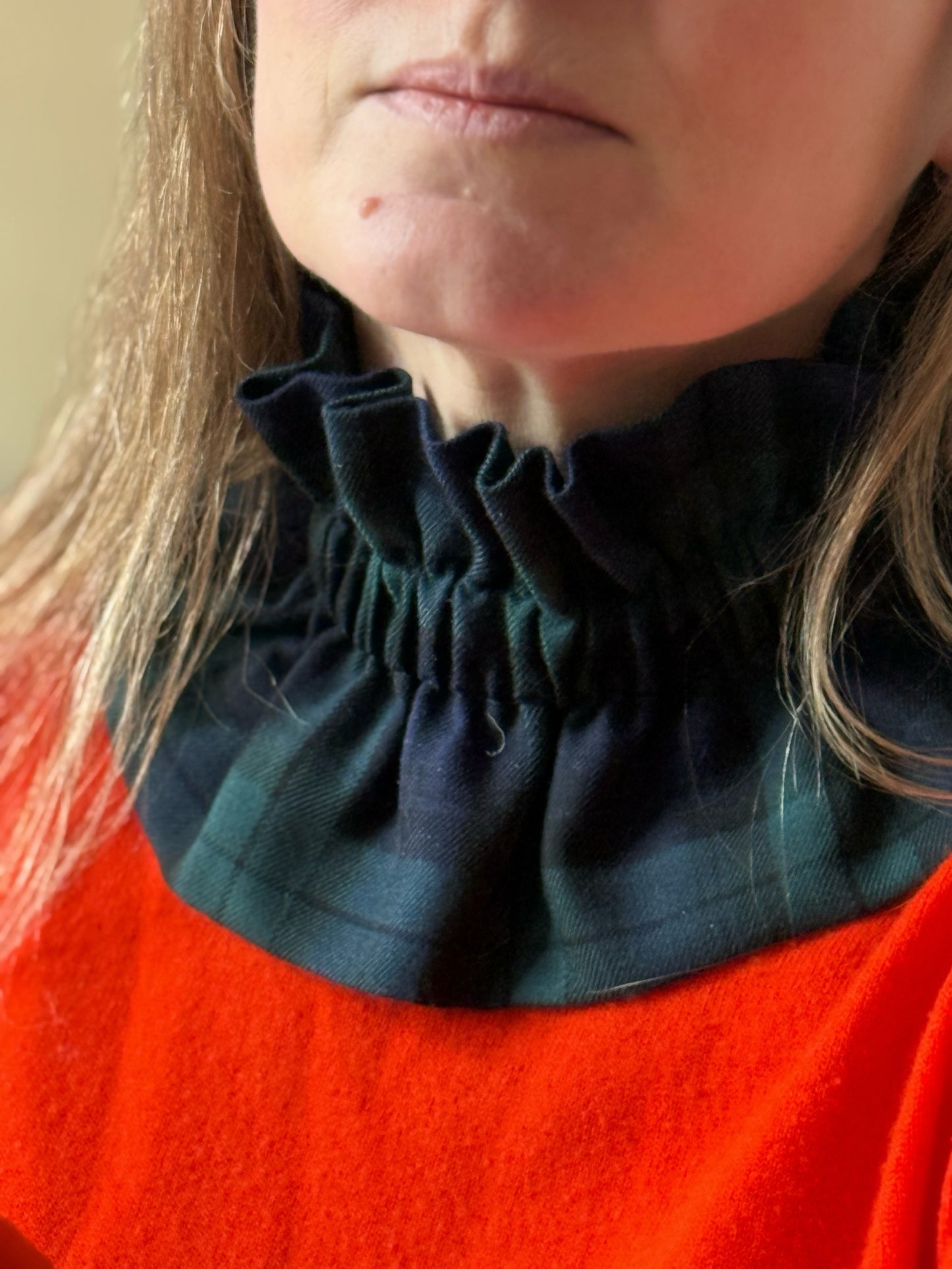 Col Tartan Bleu et vert