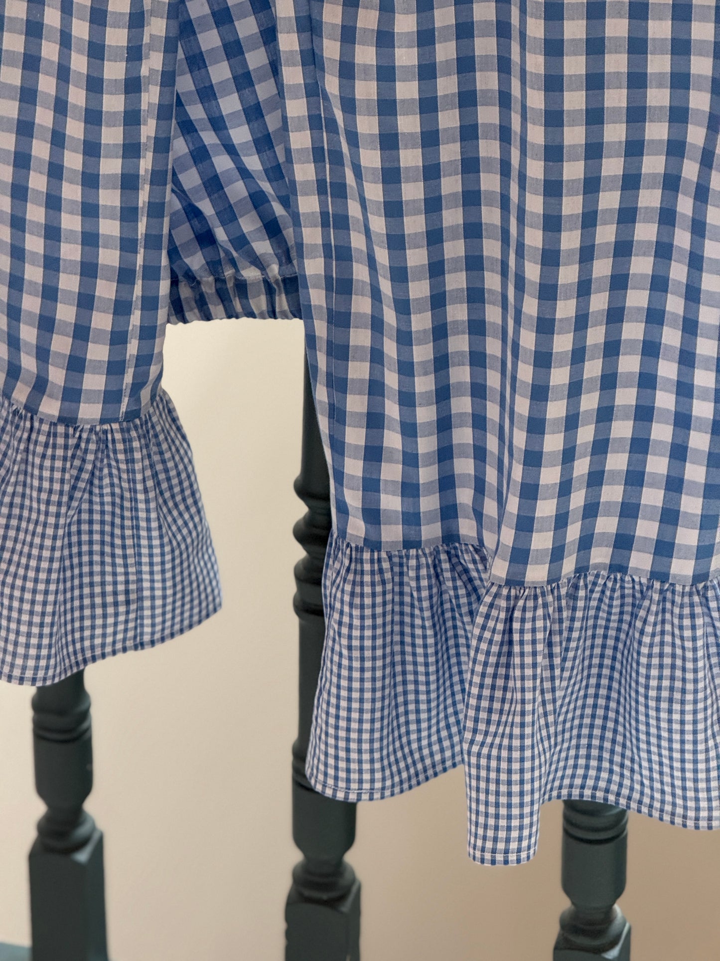 Pantalon vichy à volants