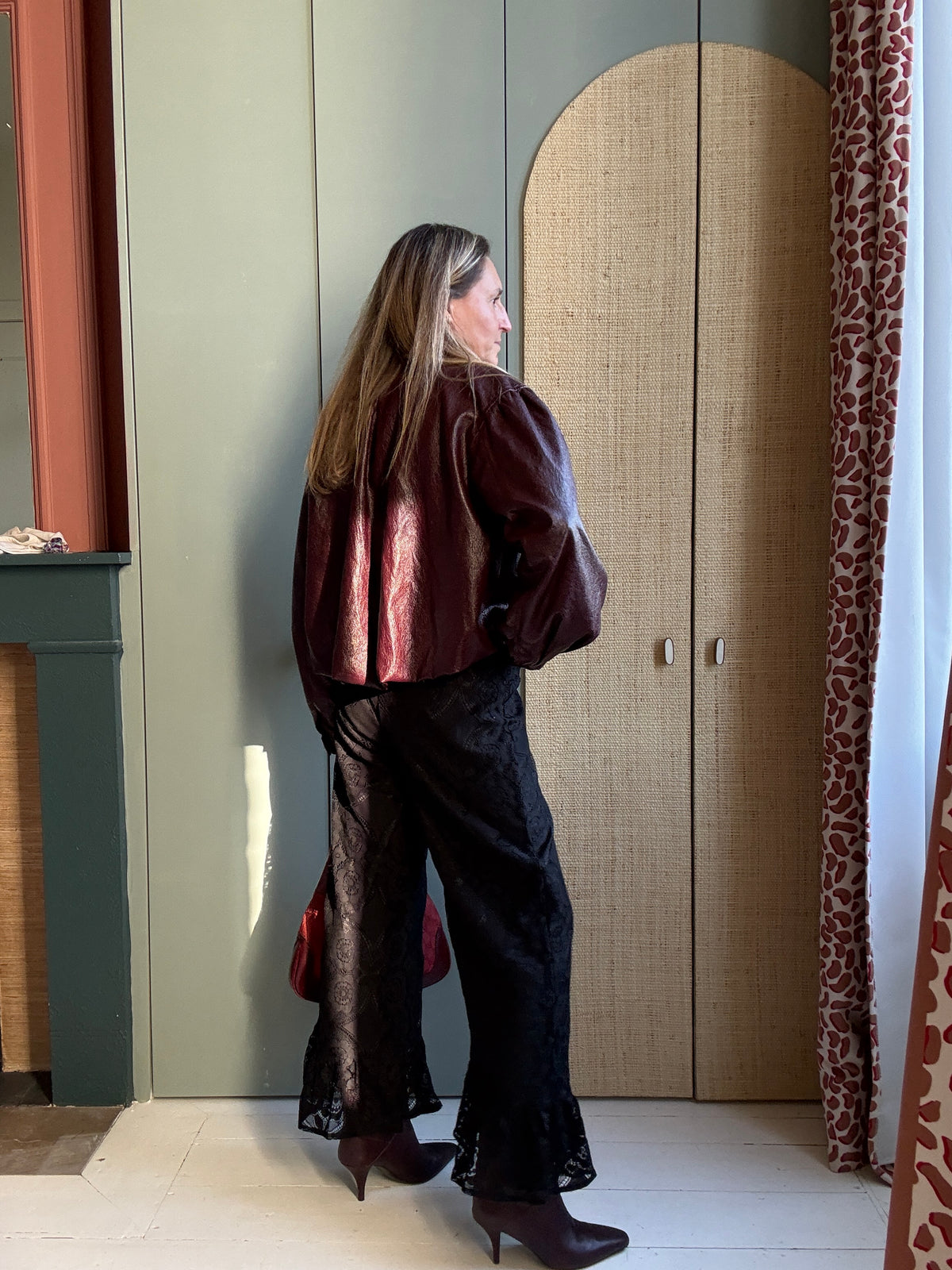 Pantalon Jeu de dentelle noir