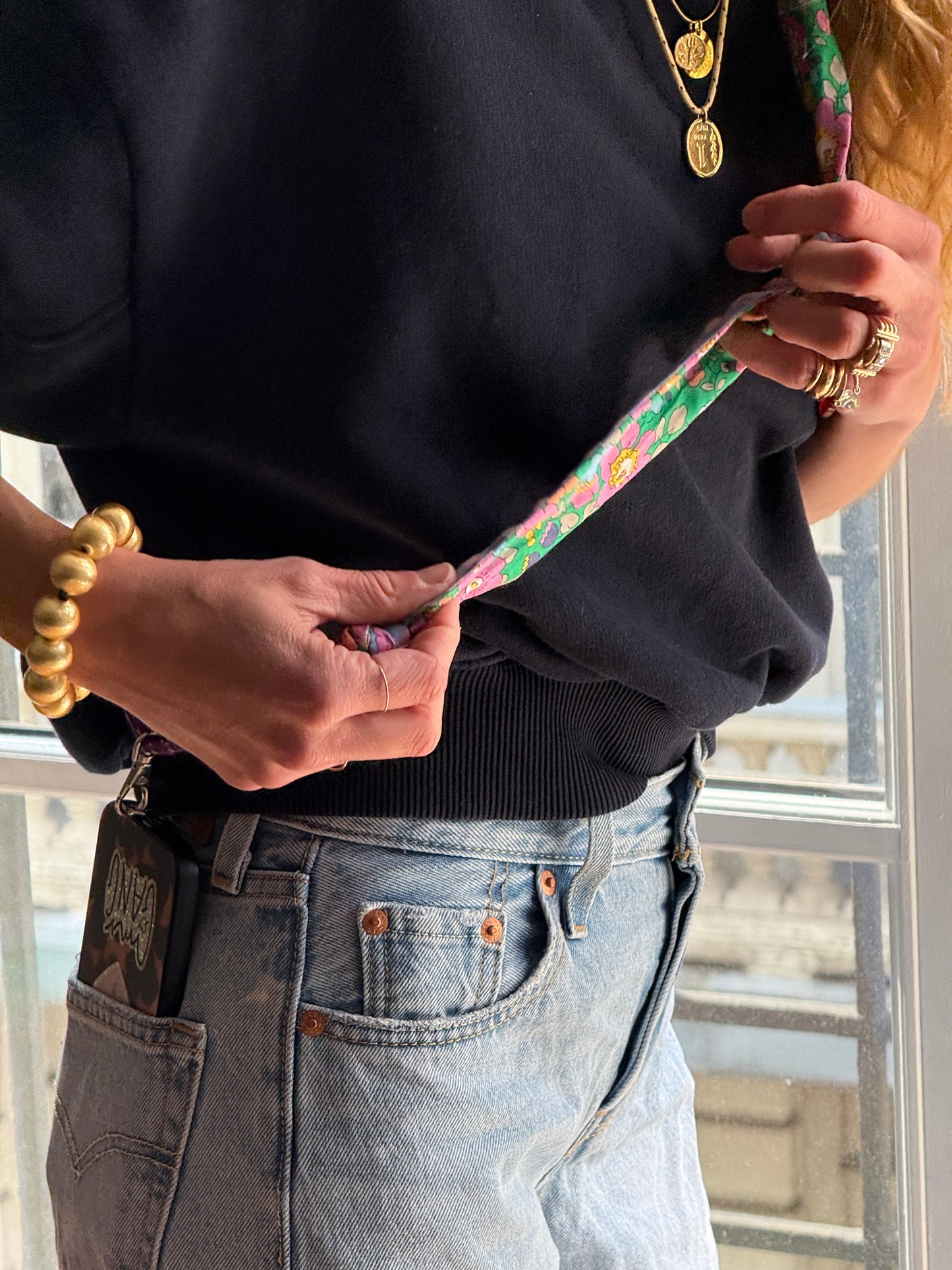 Attache portable Marie Starek & Ma Prune Céleste Liberty Betsy vert