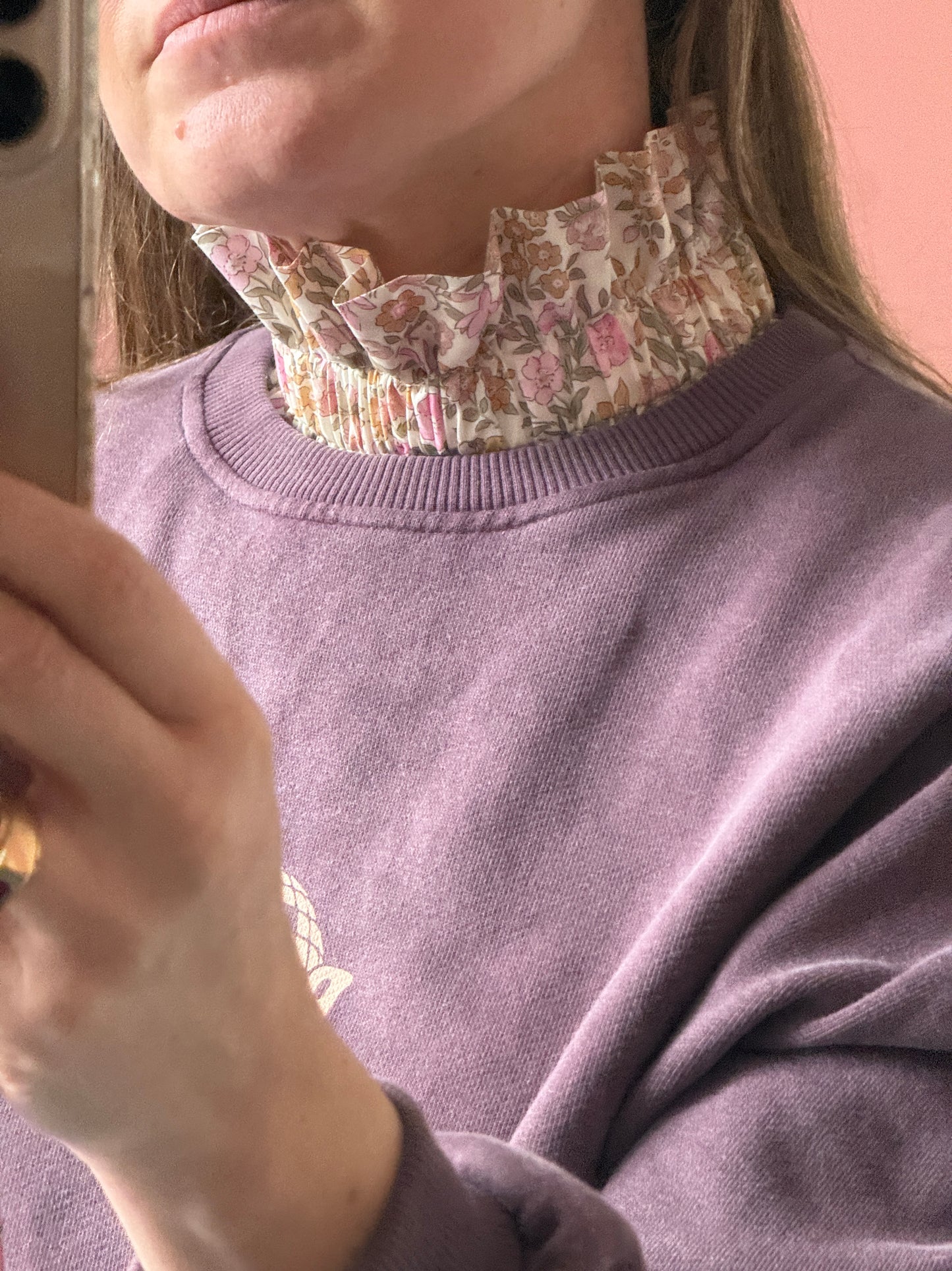 Col Liberty Mamie Rose irisé