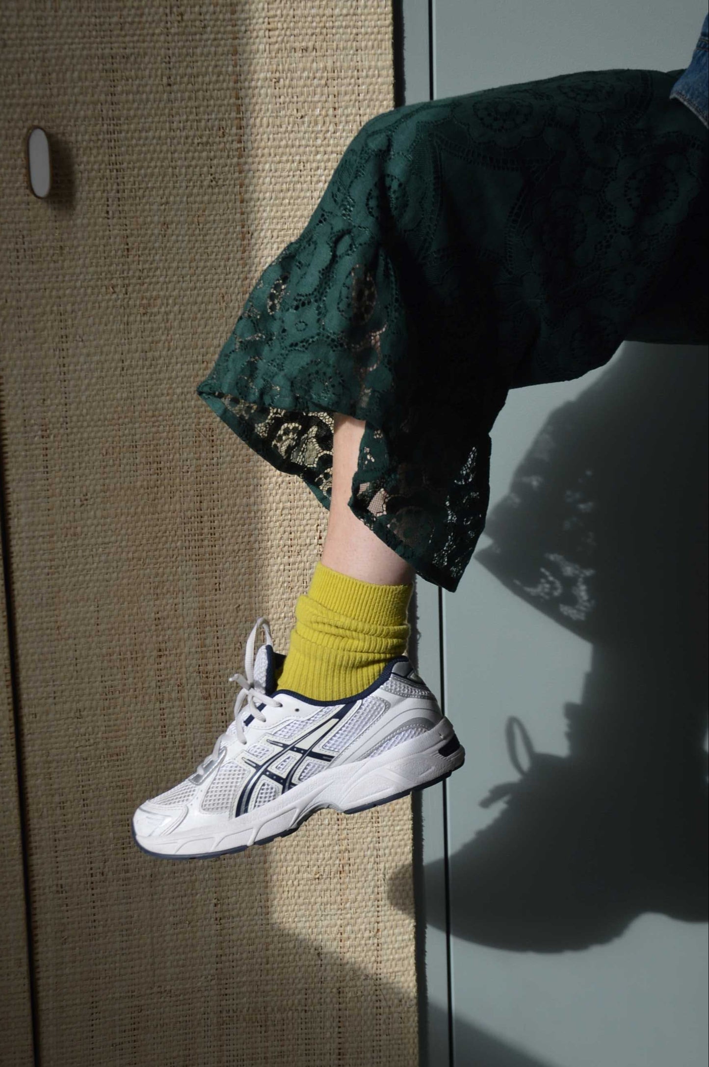 Pantalon Jeu de dentelle vert bouteille