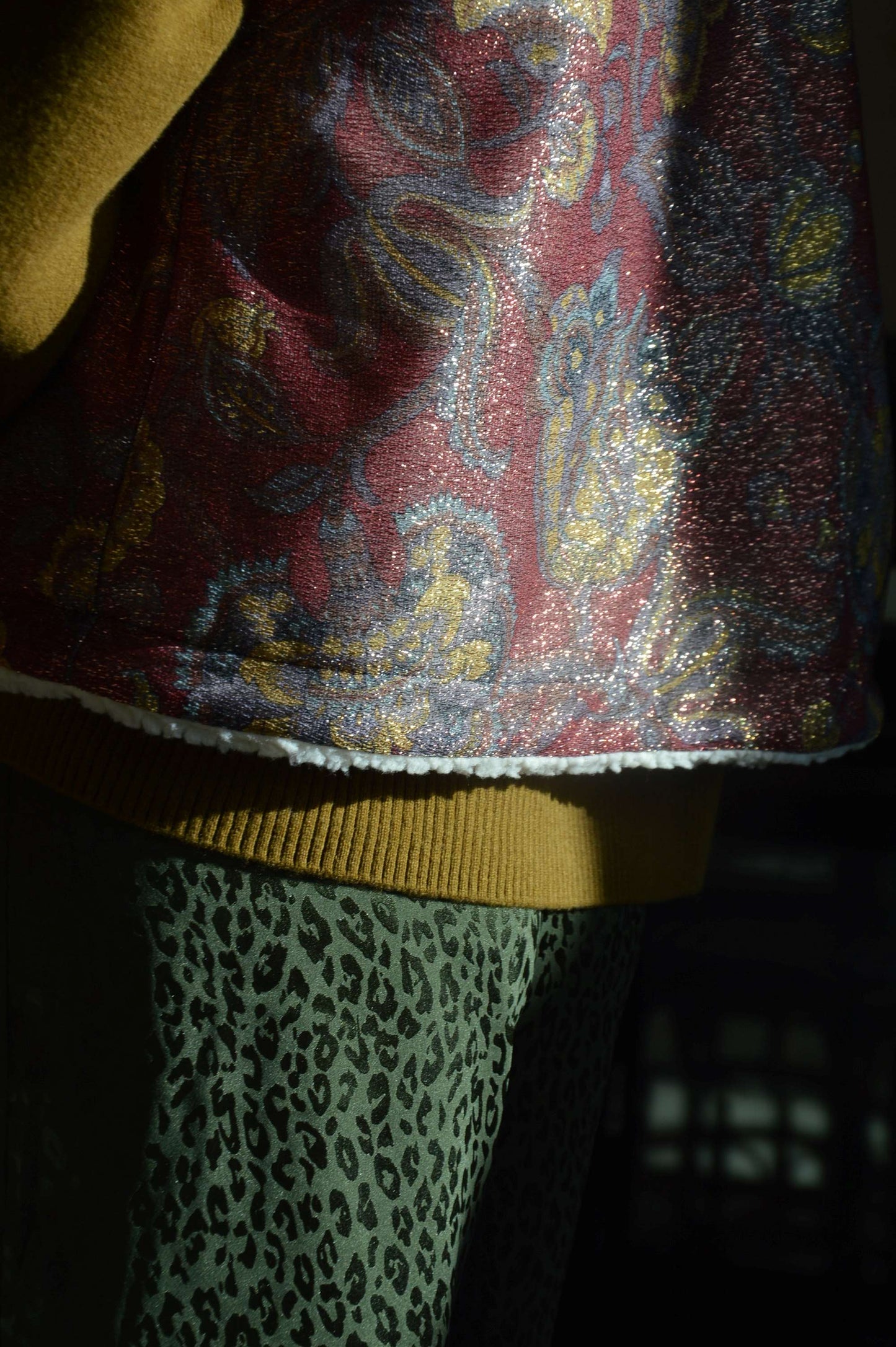 Gilet Glitter Bordeaux