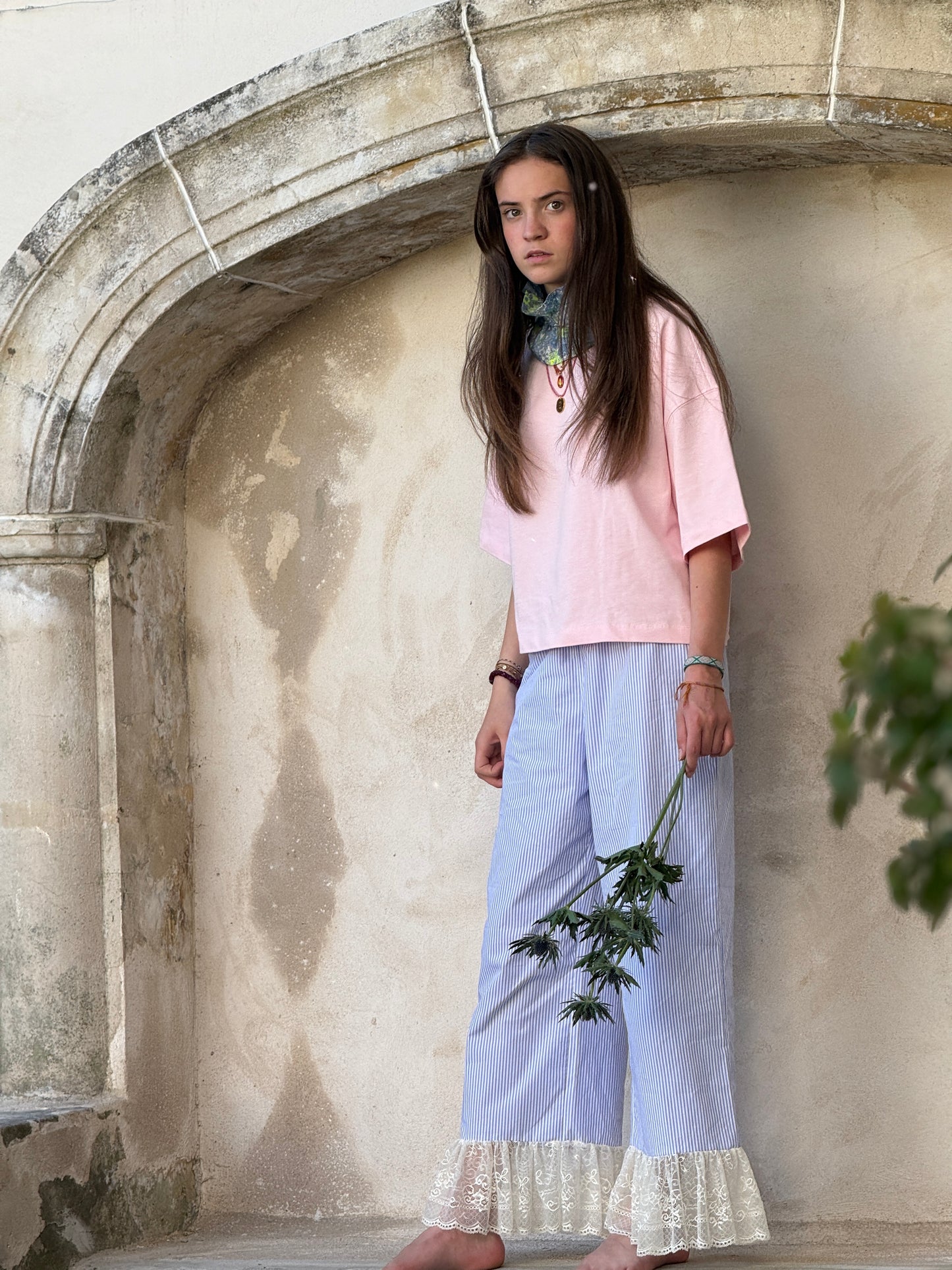 Pantalon Sisters Sisters Rayé femme