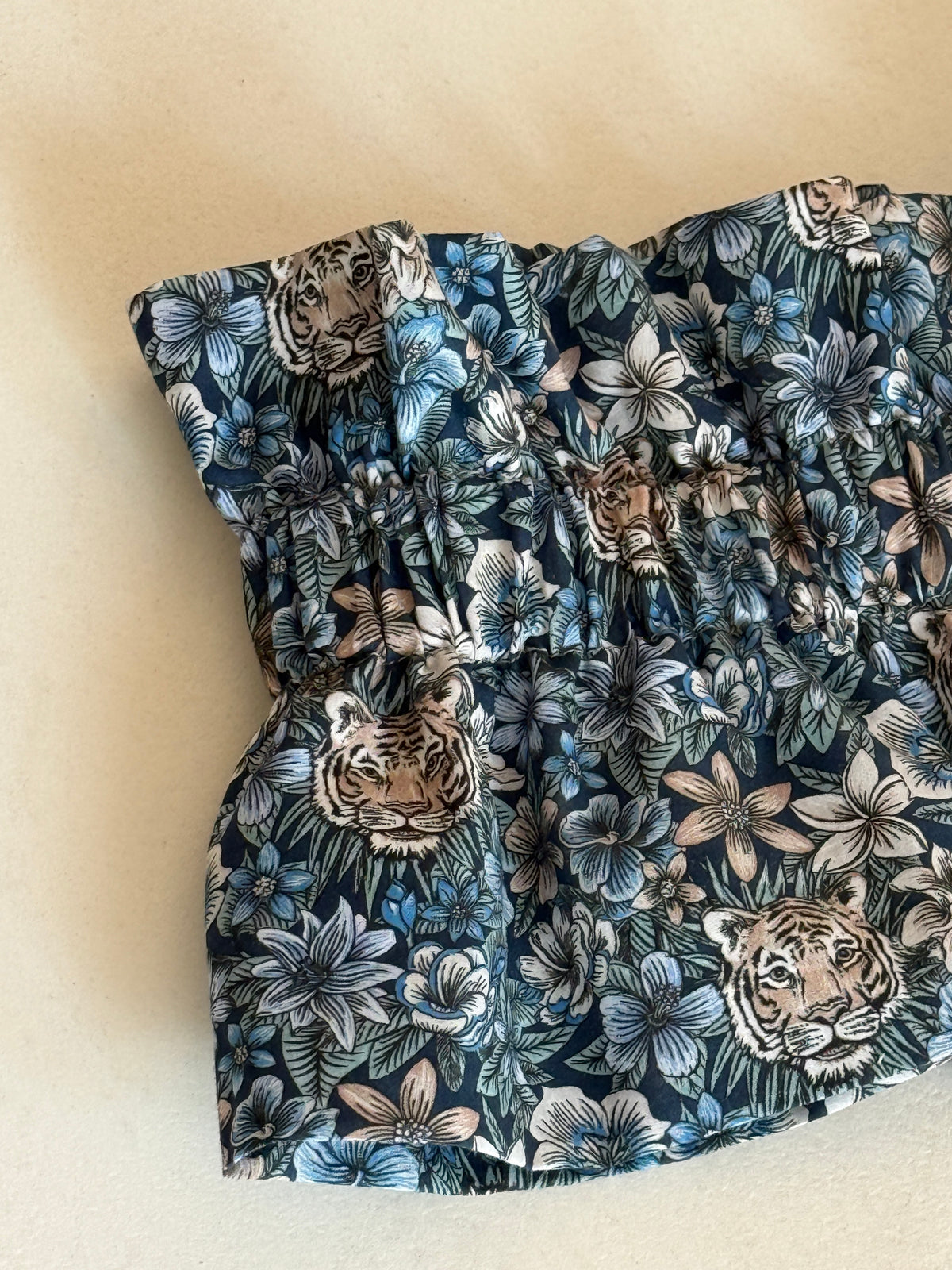 Le Col Amovible en Liberty Scotty's indigo – Ma Prune Céleste