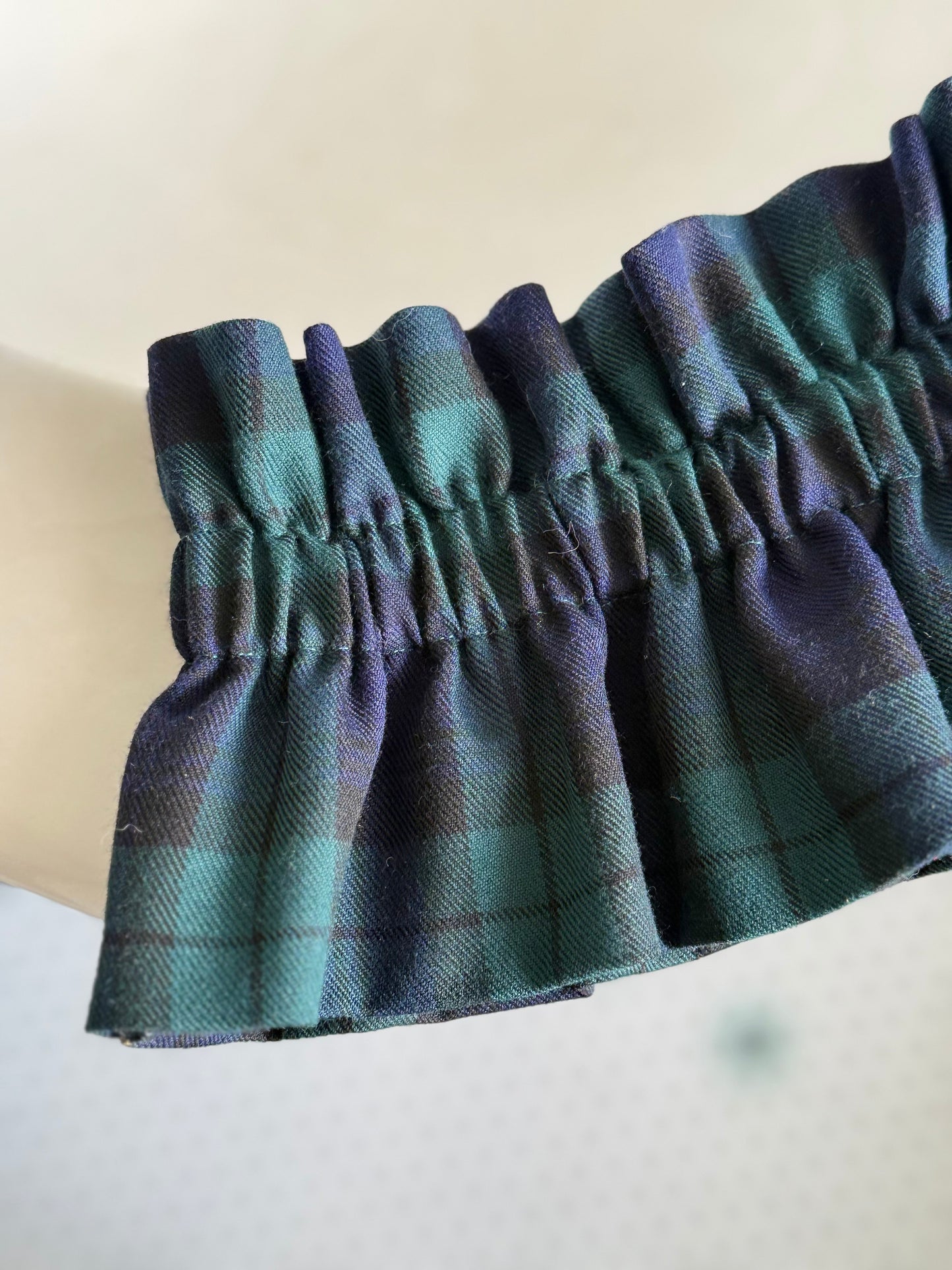 Col Tartan Bleu et vert
