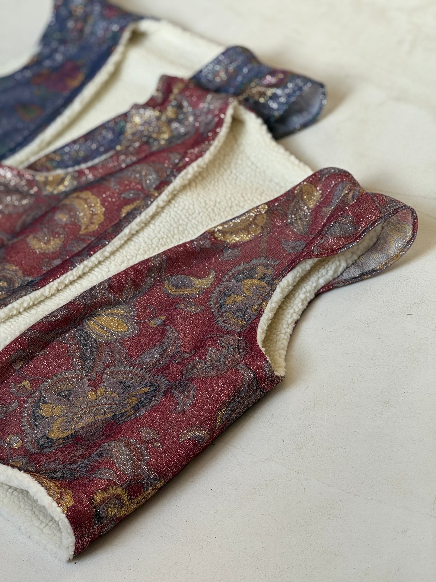 Gilet Glitter Bordeaux