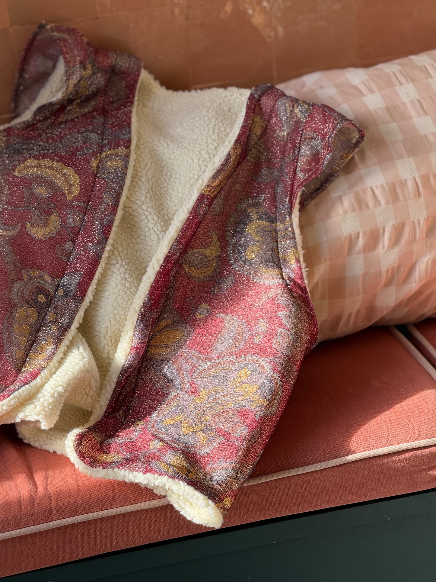 Gilet Glitter Bordeaux