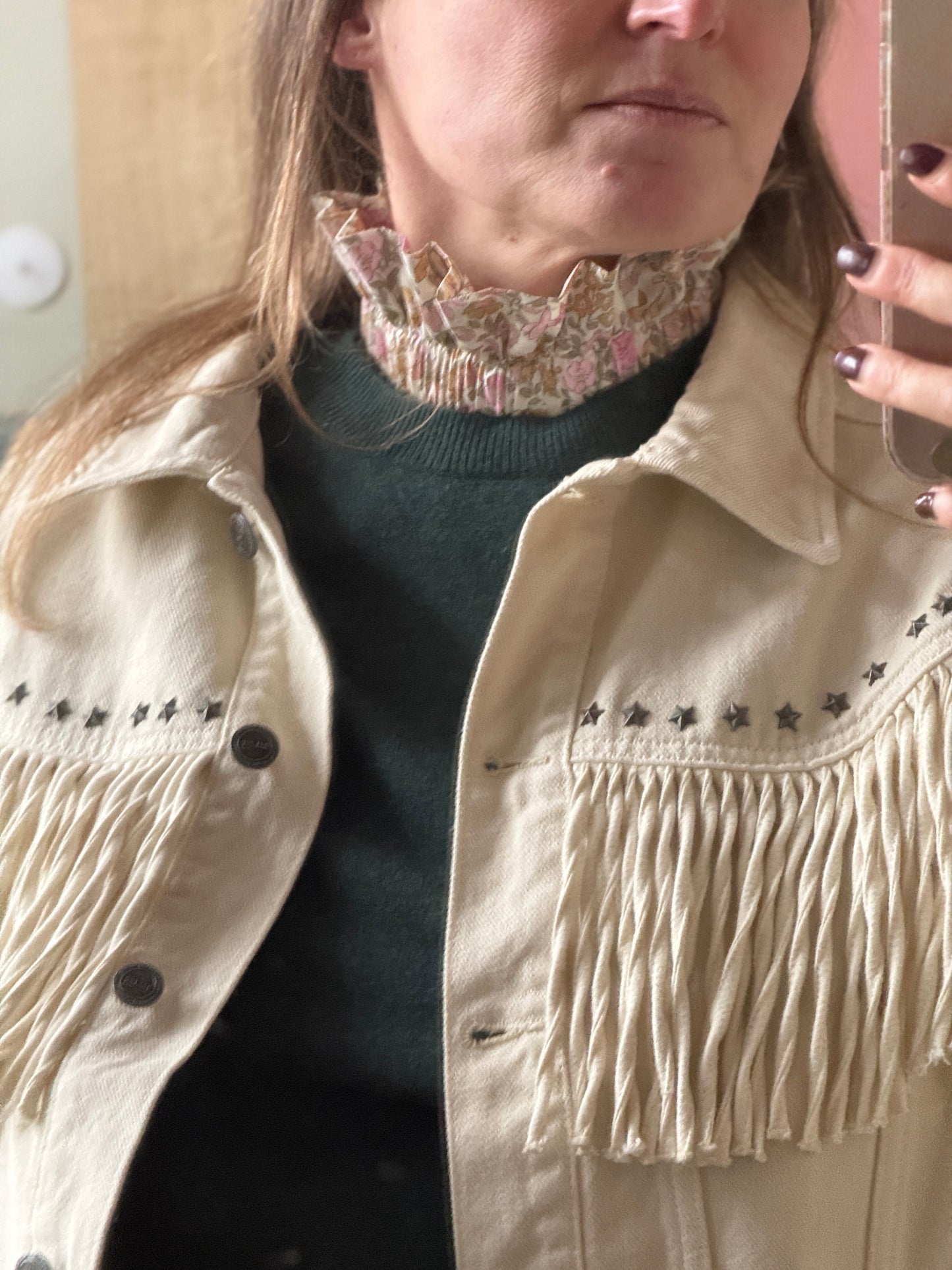 Col Liberty Mamie Rose irisé