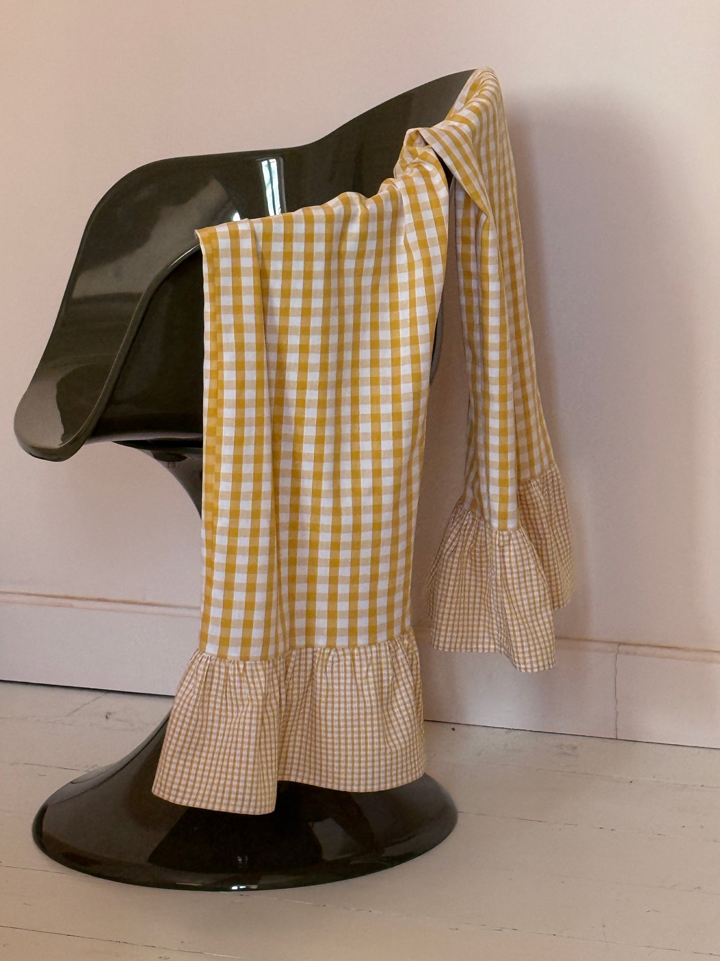 Pantalon vichy à volants