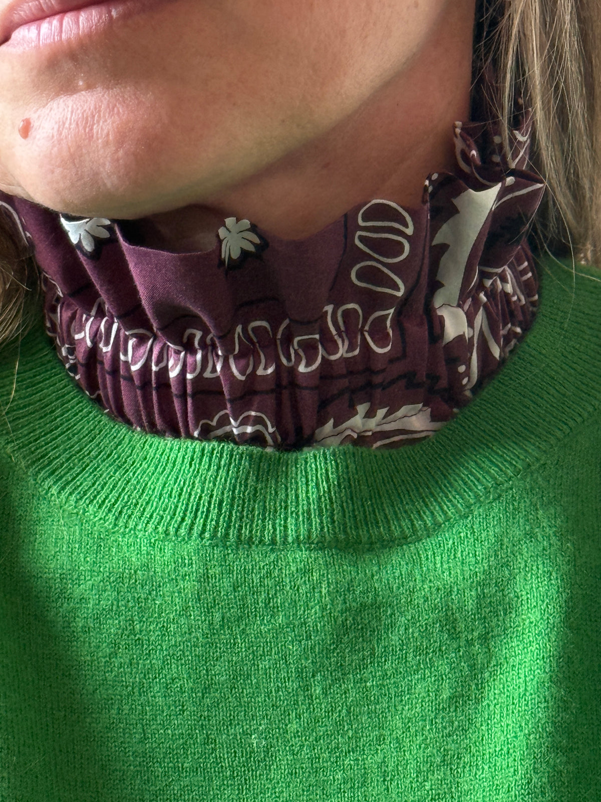 Col bandana Aubergine