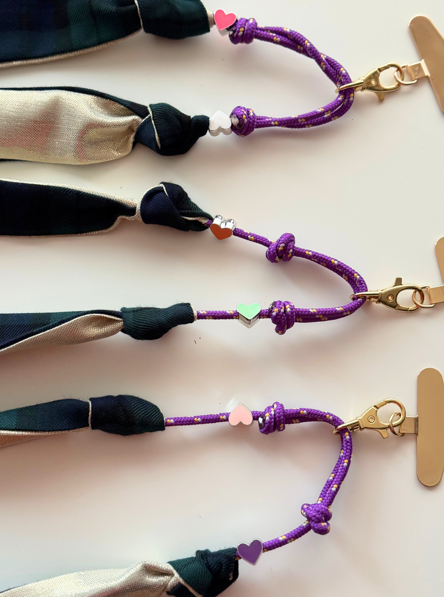 Attache portable Marie Starek & Ma Prune Céleste Tartan Vert et Marine