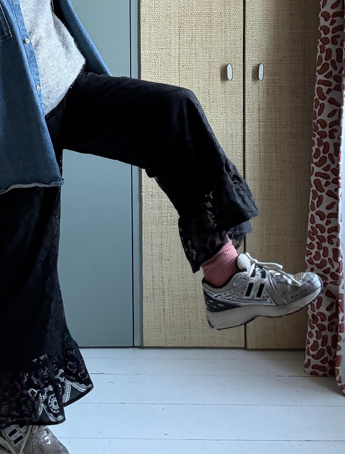 Pantalon Jeu de dentelle noir
