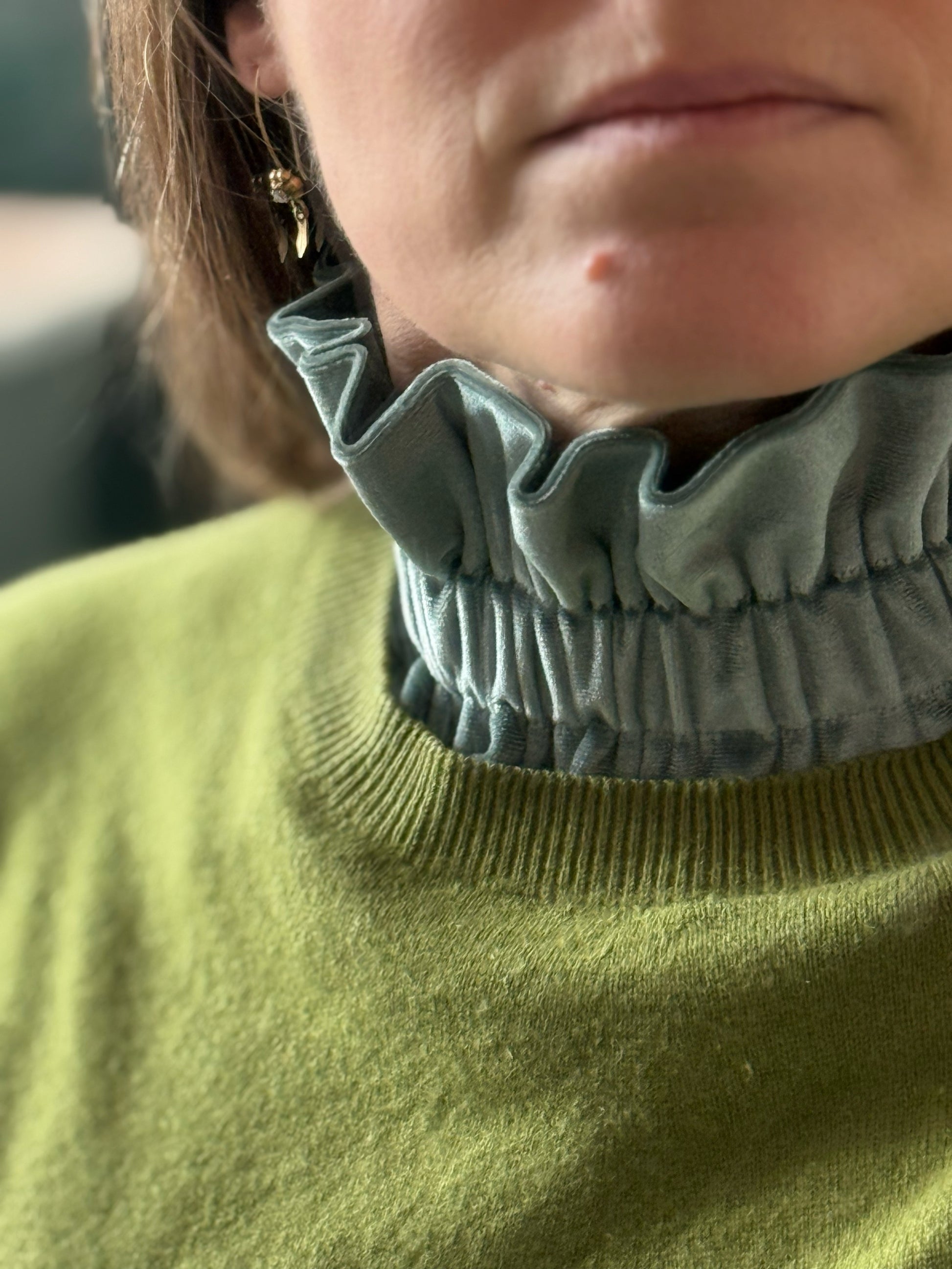 col amovible velours