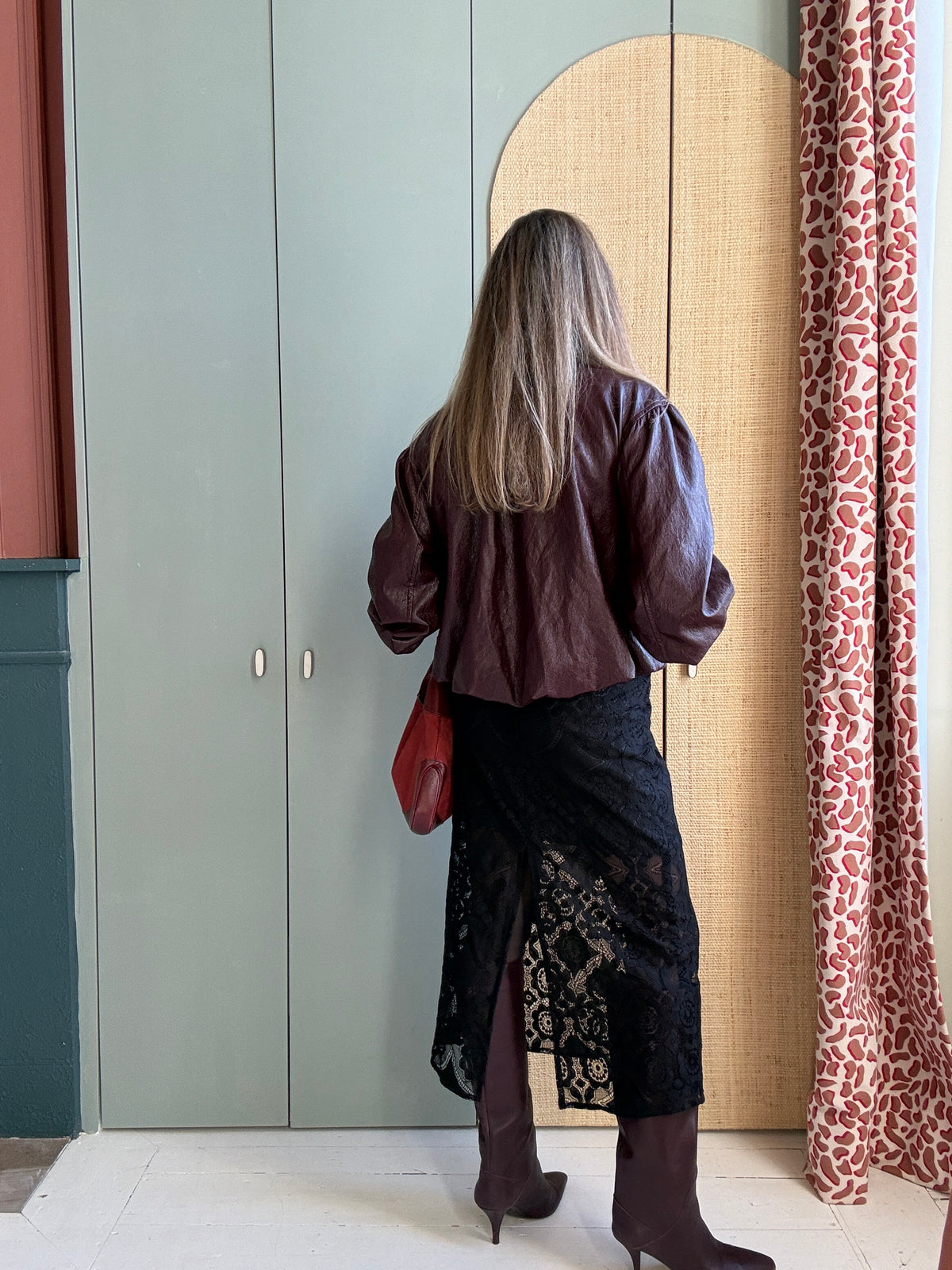 Jupe Jeu de dentelle noir