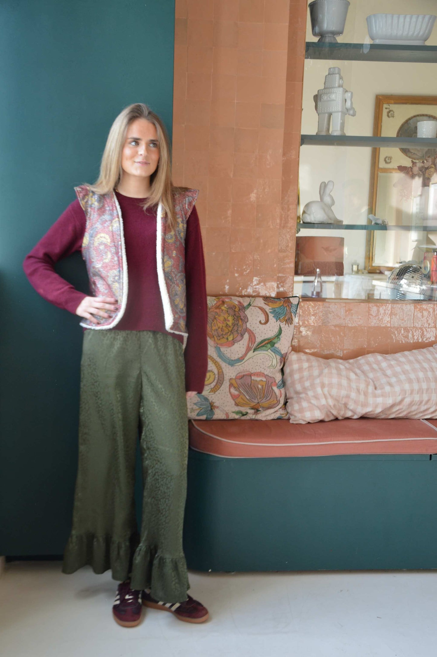 Gilet Glitter Bordeaux