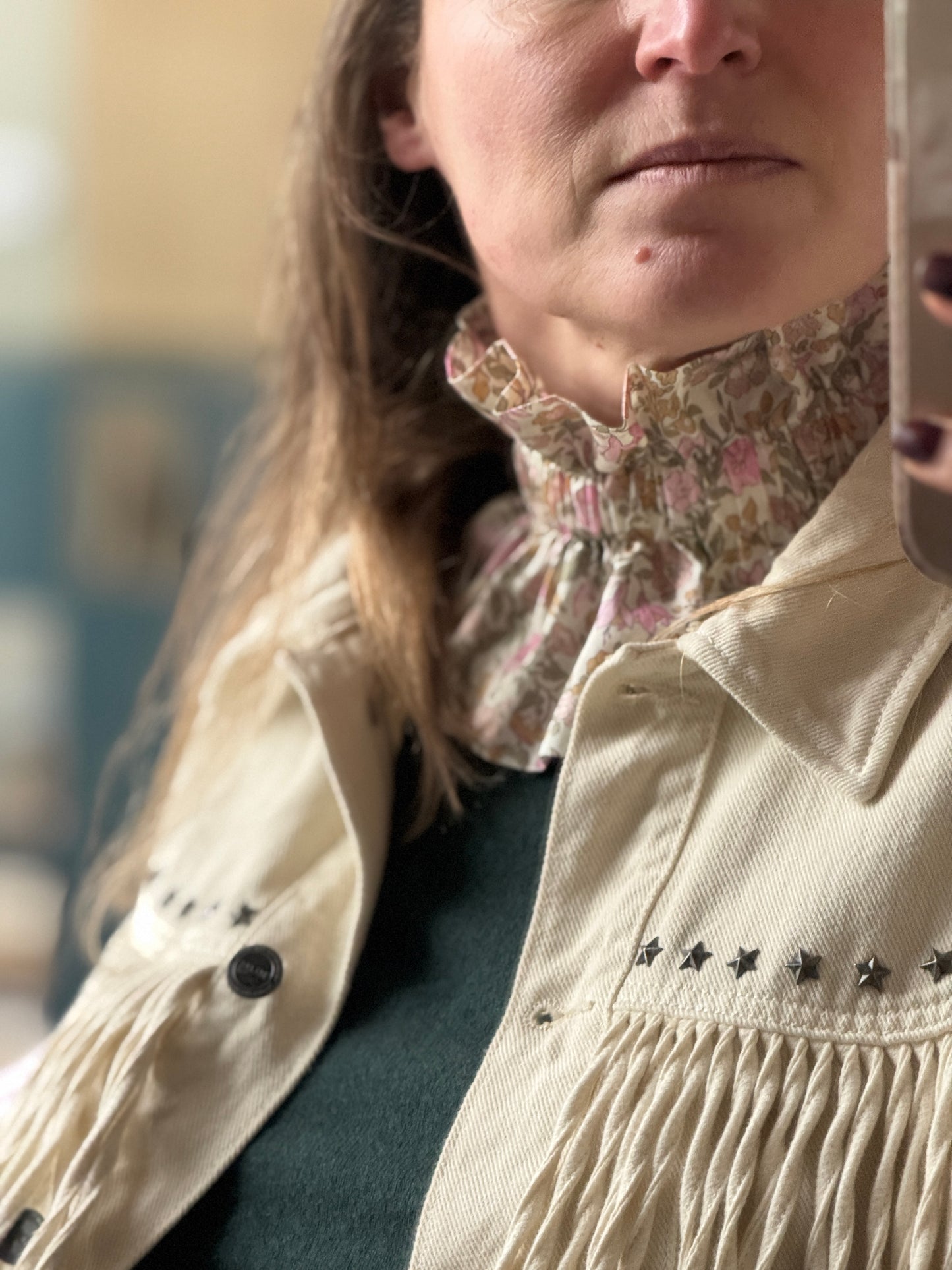 Col Liberty Mamie Rose irisé