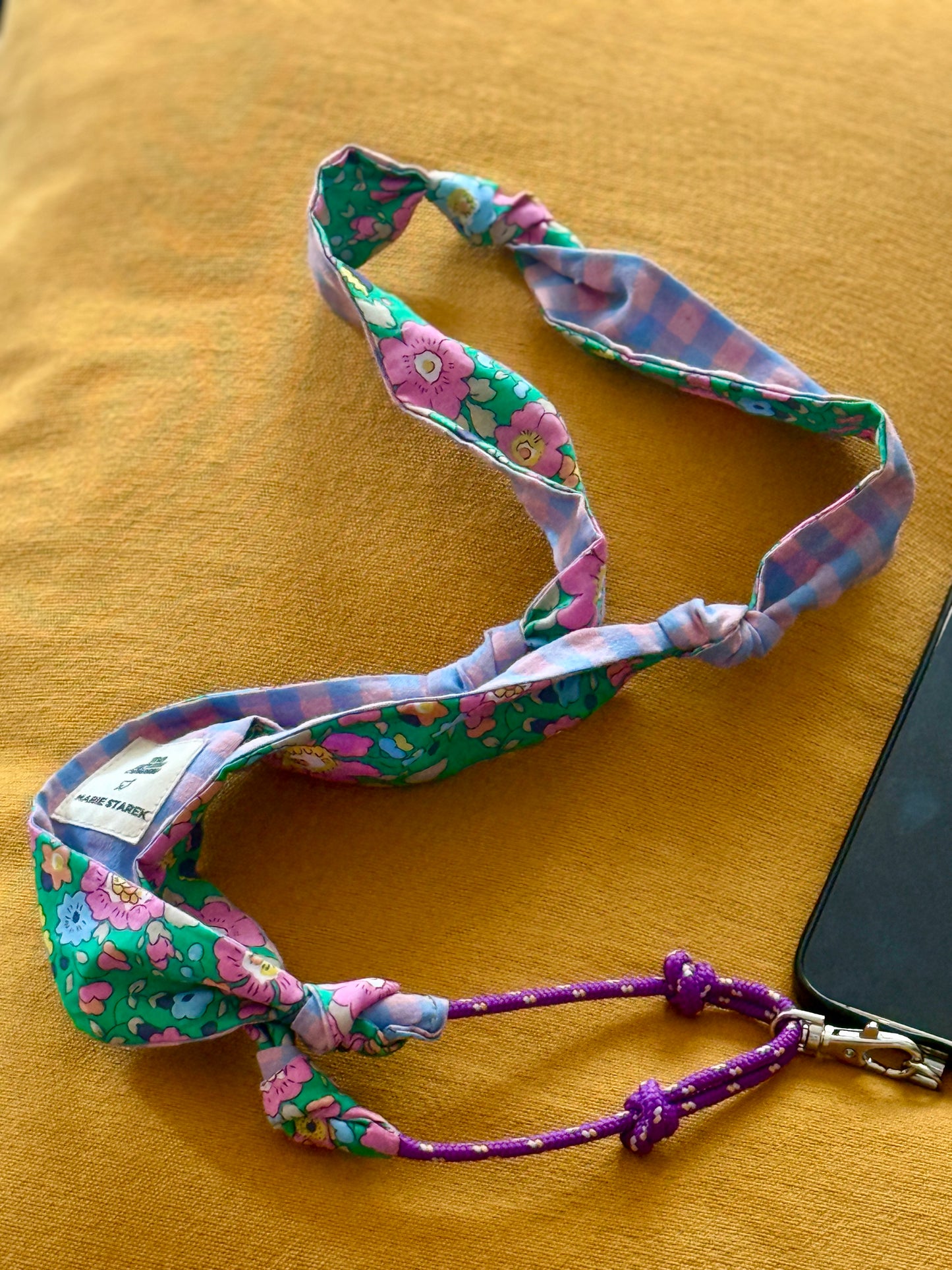 Attache portable Marie Starek & Ma Prune Céleste Liberty Betsy vert