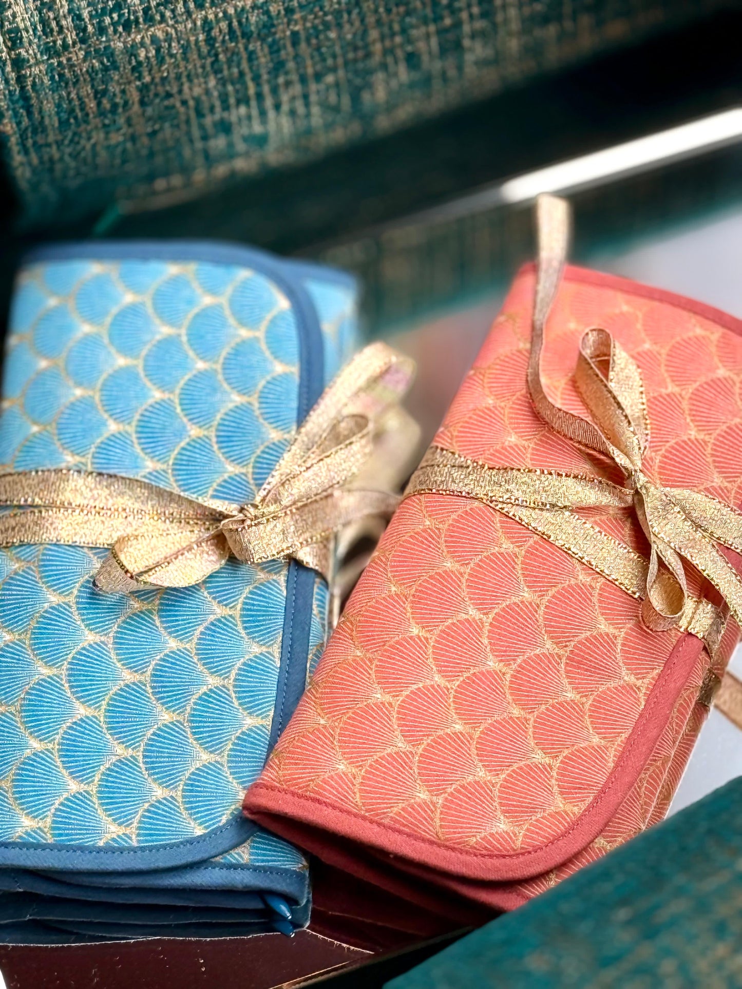 Pochette à bijoux Camille de Soos X Ma Prune Céleste Terracotta