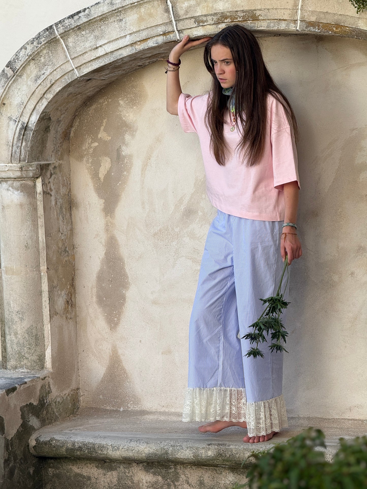 Pantalon Sisters Sisters Rayé femme