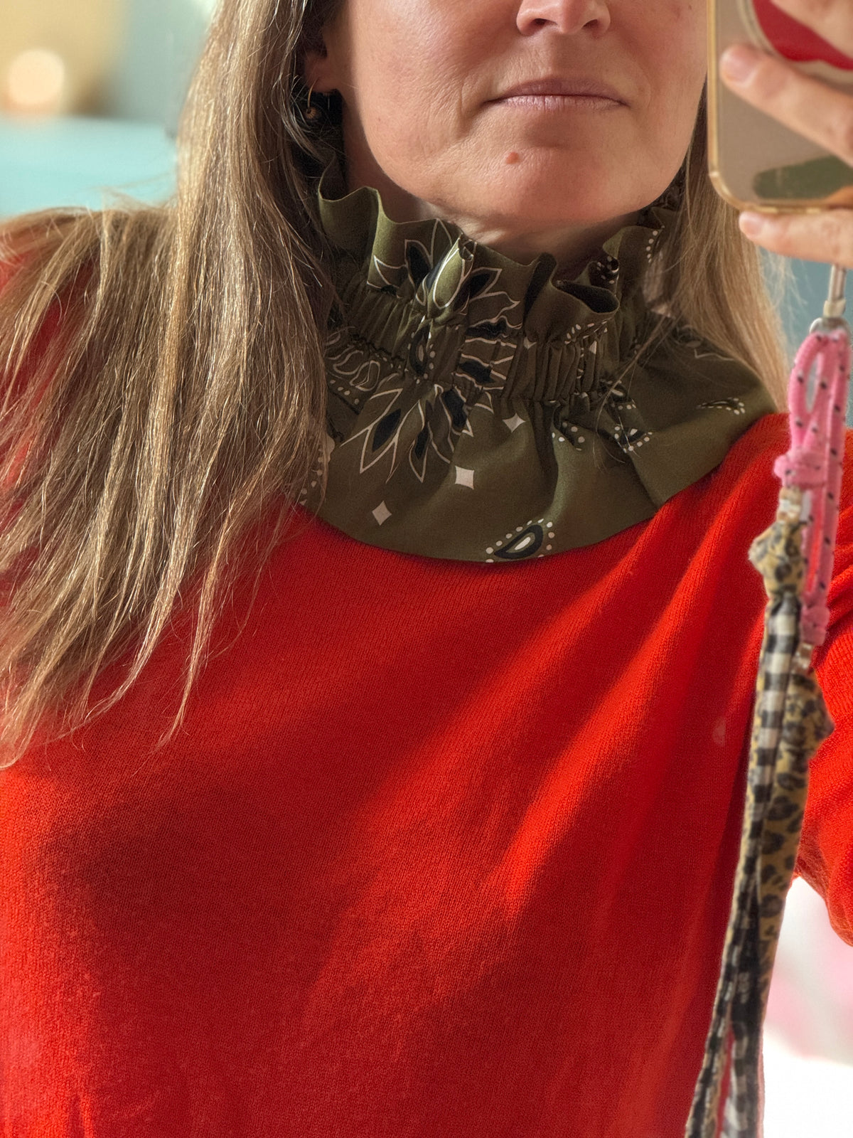 Col amovible Bandanas Kaki ma Prune Céleste Mode femme