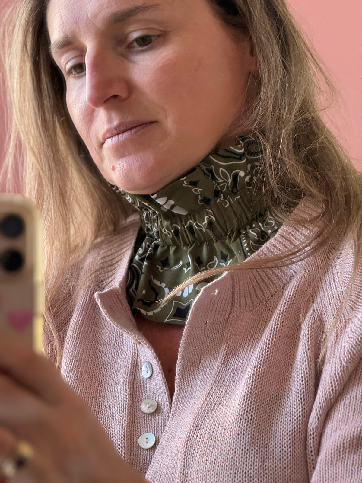 Col amovible Bandanas Kaki ma Prune Céleste Mode femme