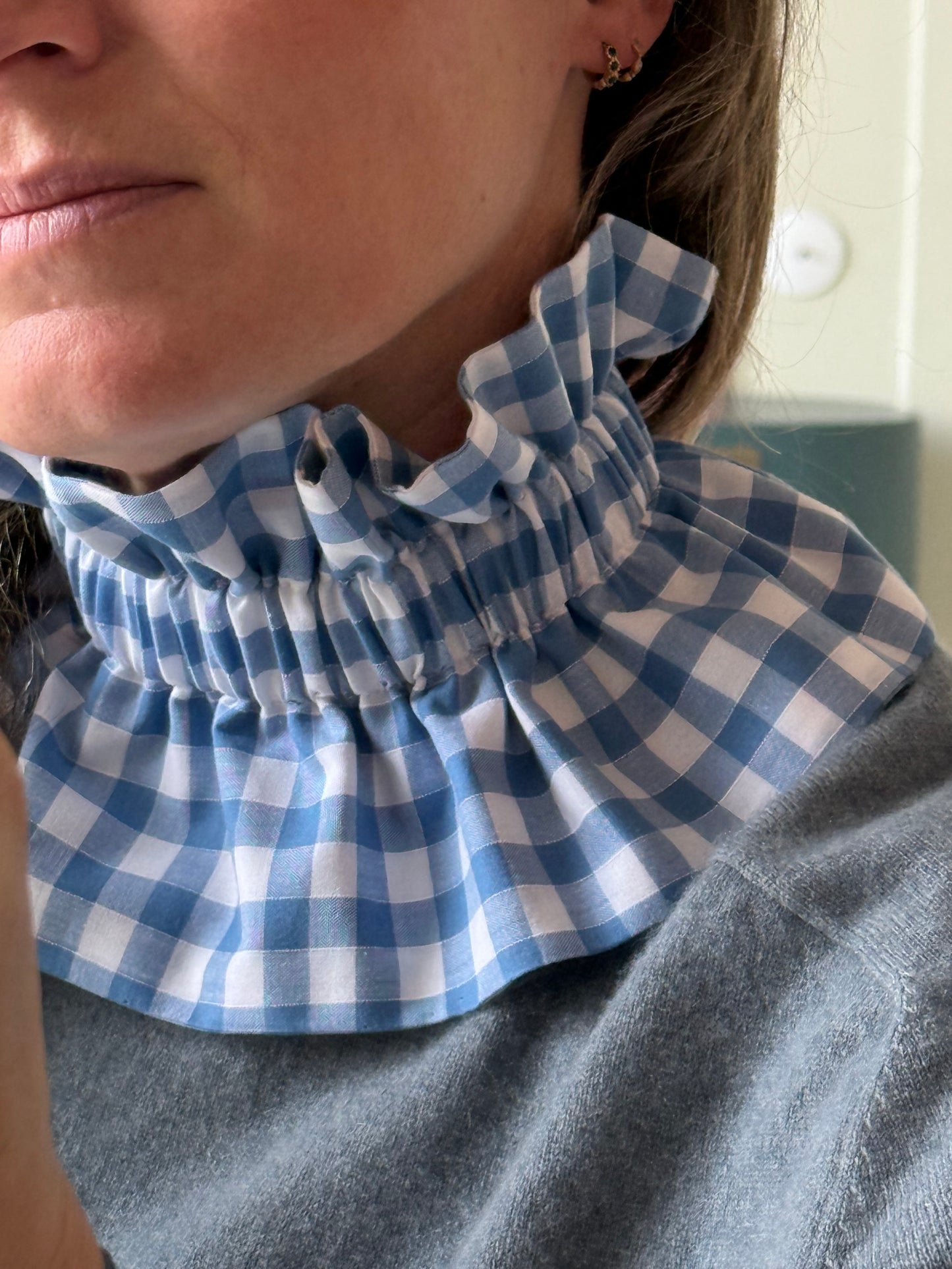 Col vichy Bleu jean