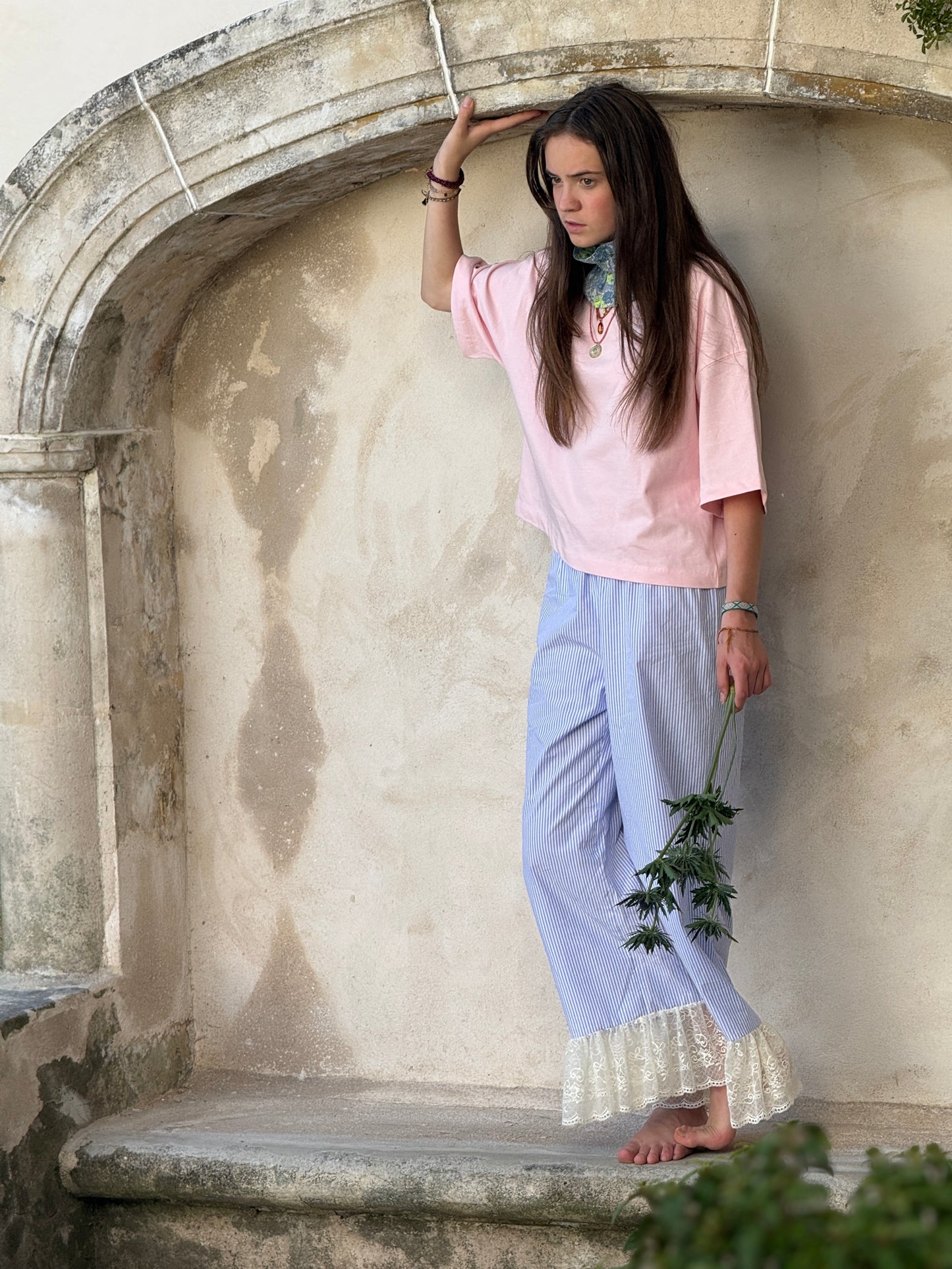 Pantalon Sisters Sisters Rayé femme