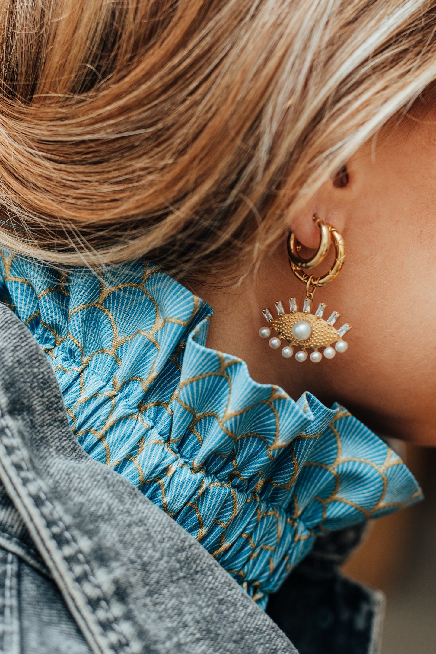 Col Camille de Soos X Ma Prune Céleste - Bleu