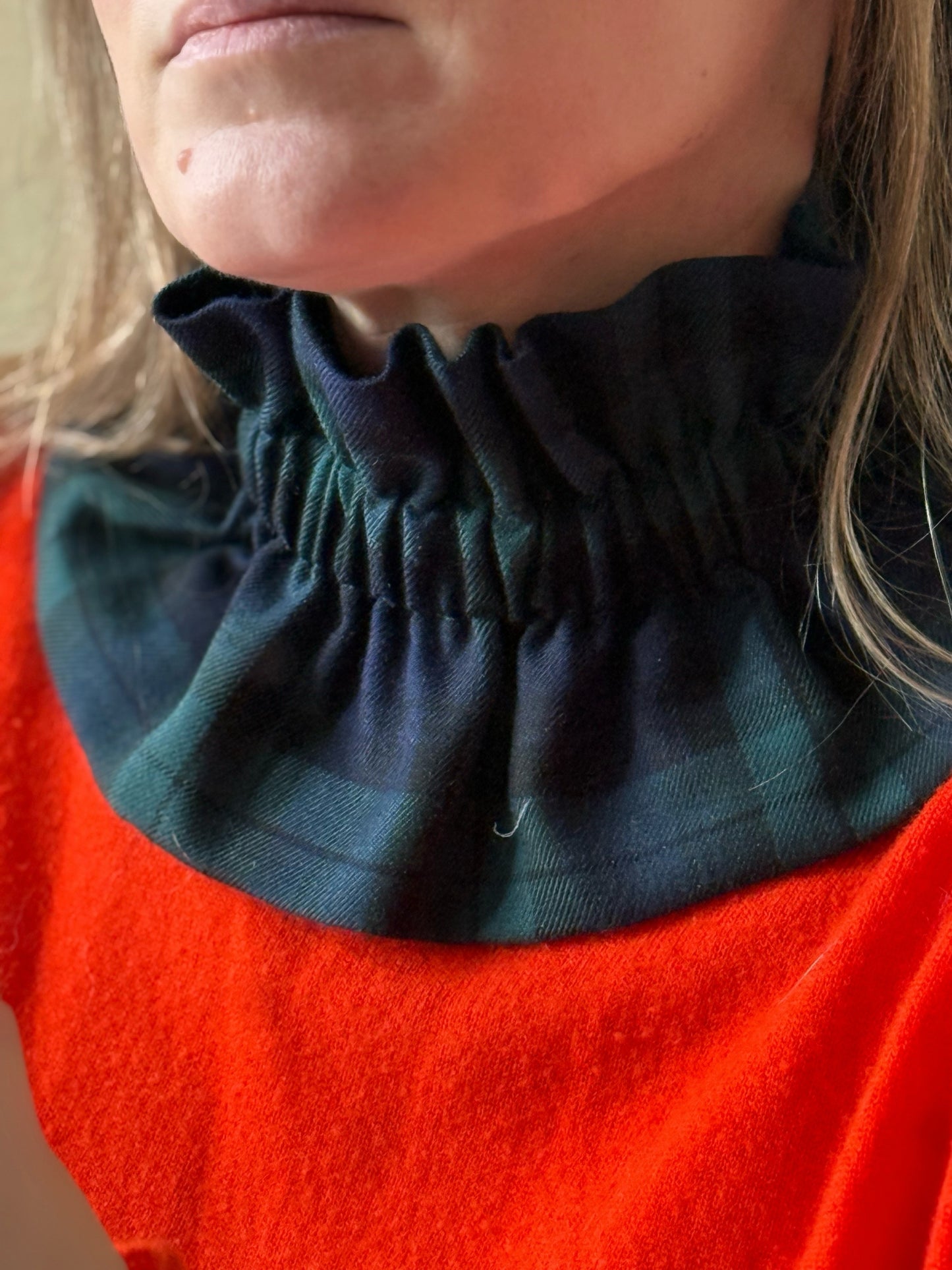 Col Tartan Bleu et vert