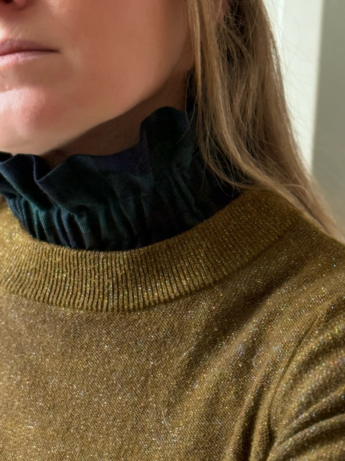 Col Tartan Bleu et vert