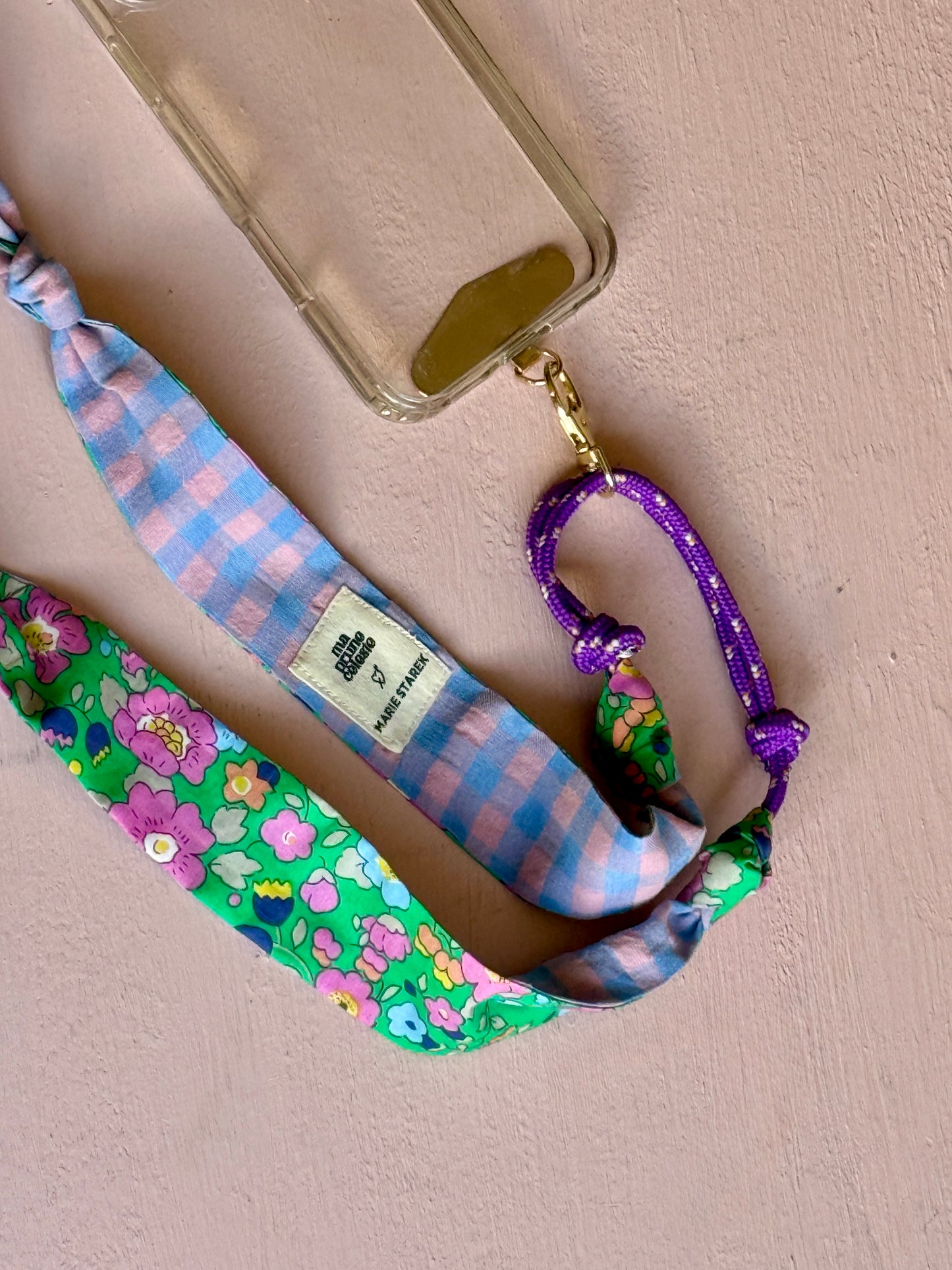 Attache portable Marie Starek & Ma Prune Céleste Liberty Betsy vert