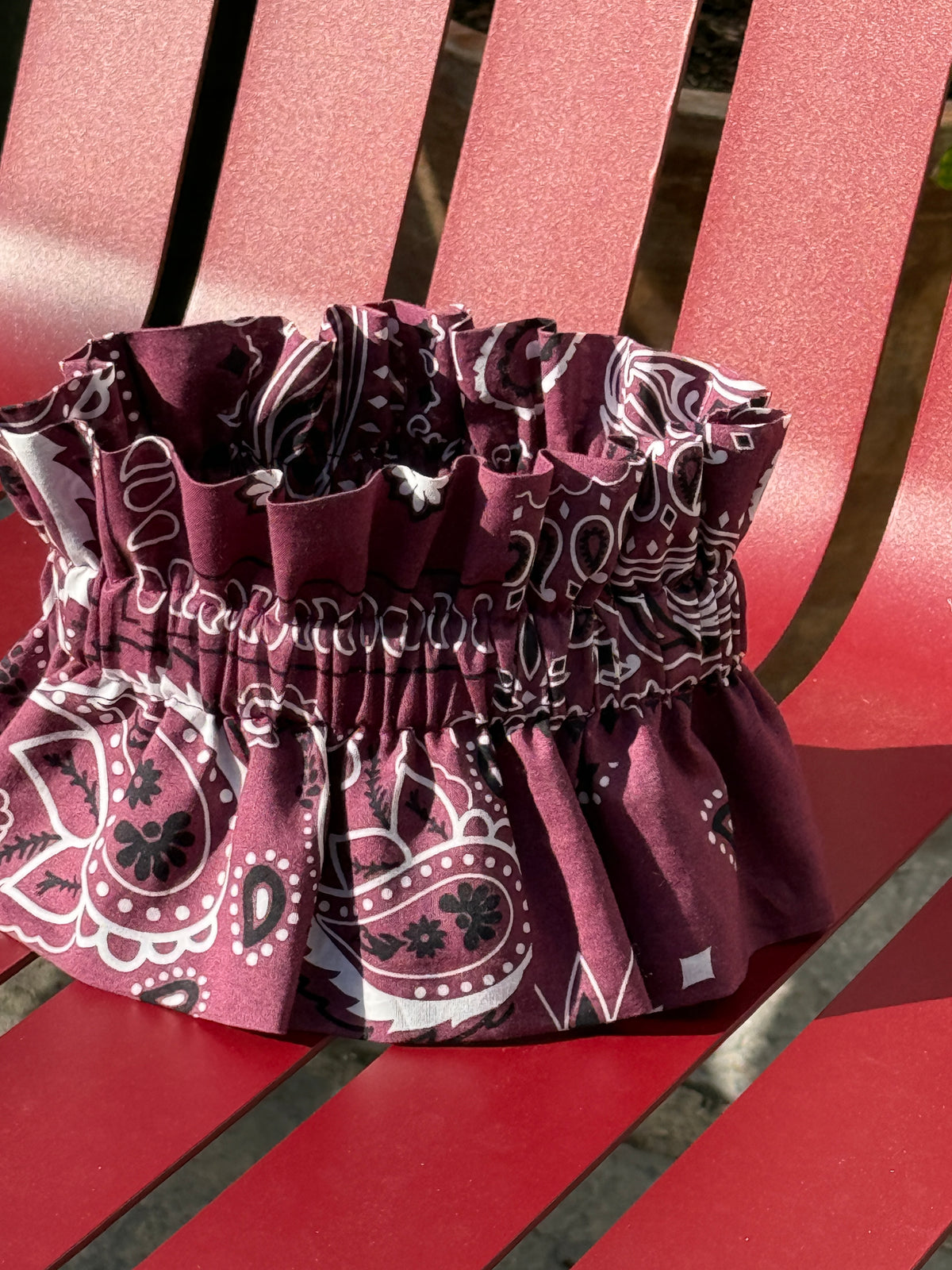 Col bandana Aubergine