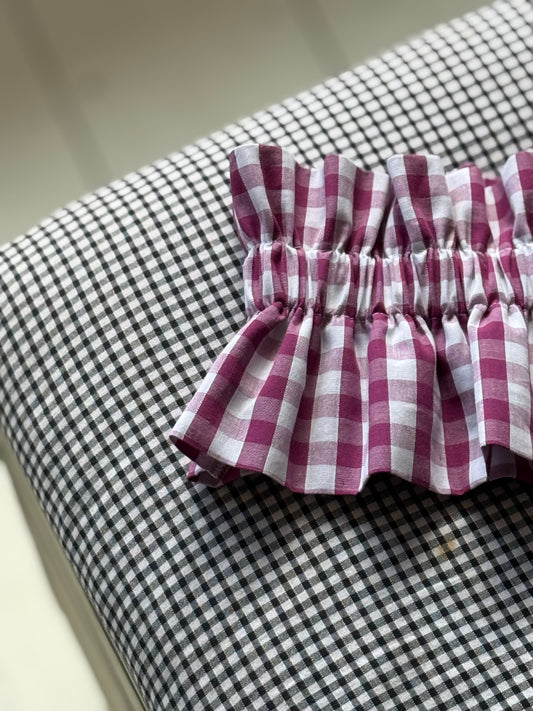 Col vichy Aubergine
