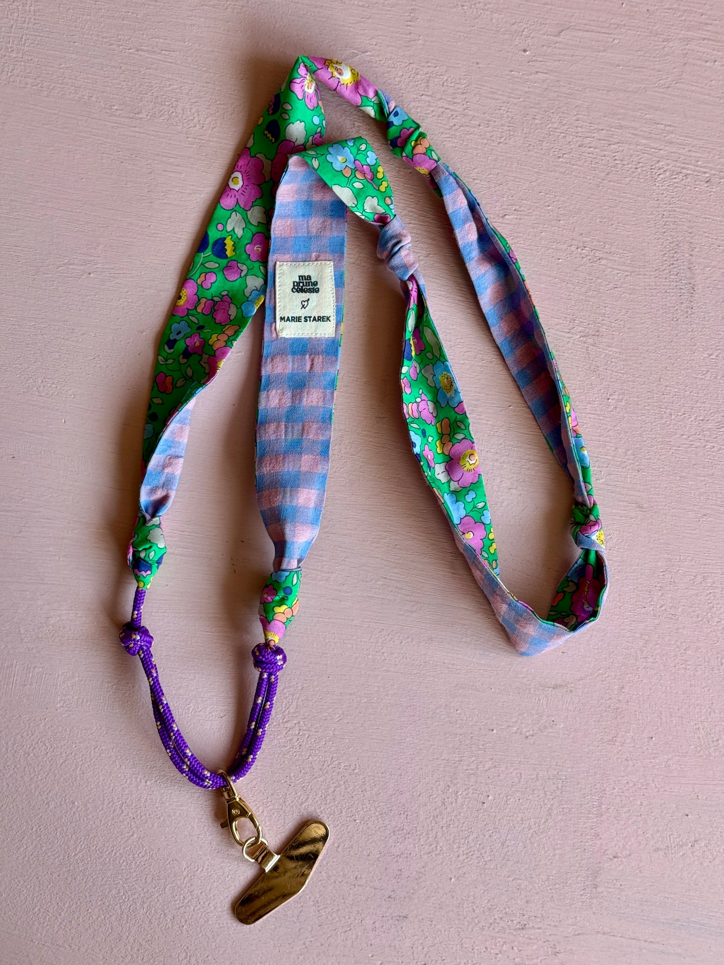 Attache portable Marie Starek & Ma Prune Céleste Liberty Betsy vert
