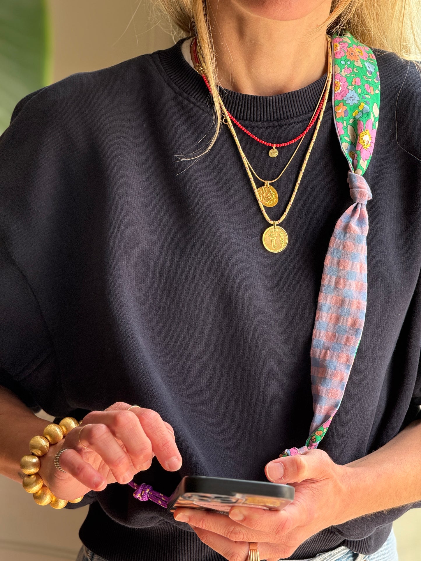 Attache portable Marie Starek & Ma Prune Céleste Liberty Betsy vert