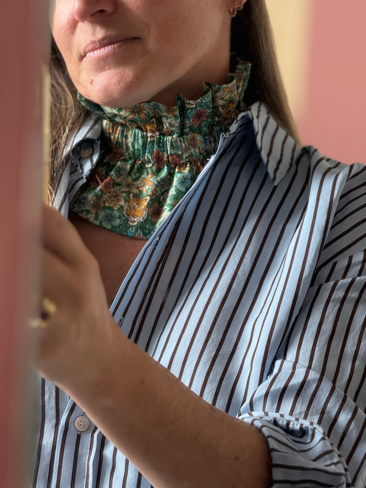 Le Col Amovible en Liberty Scotty's cayenne– Ma Prune Céleste