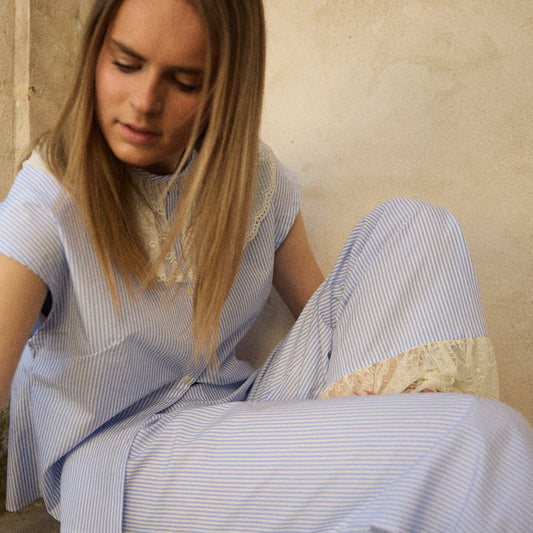 Pantalon Sisters Sisters Rayé femme